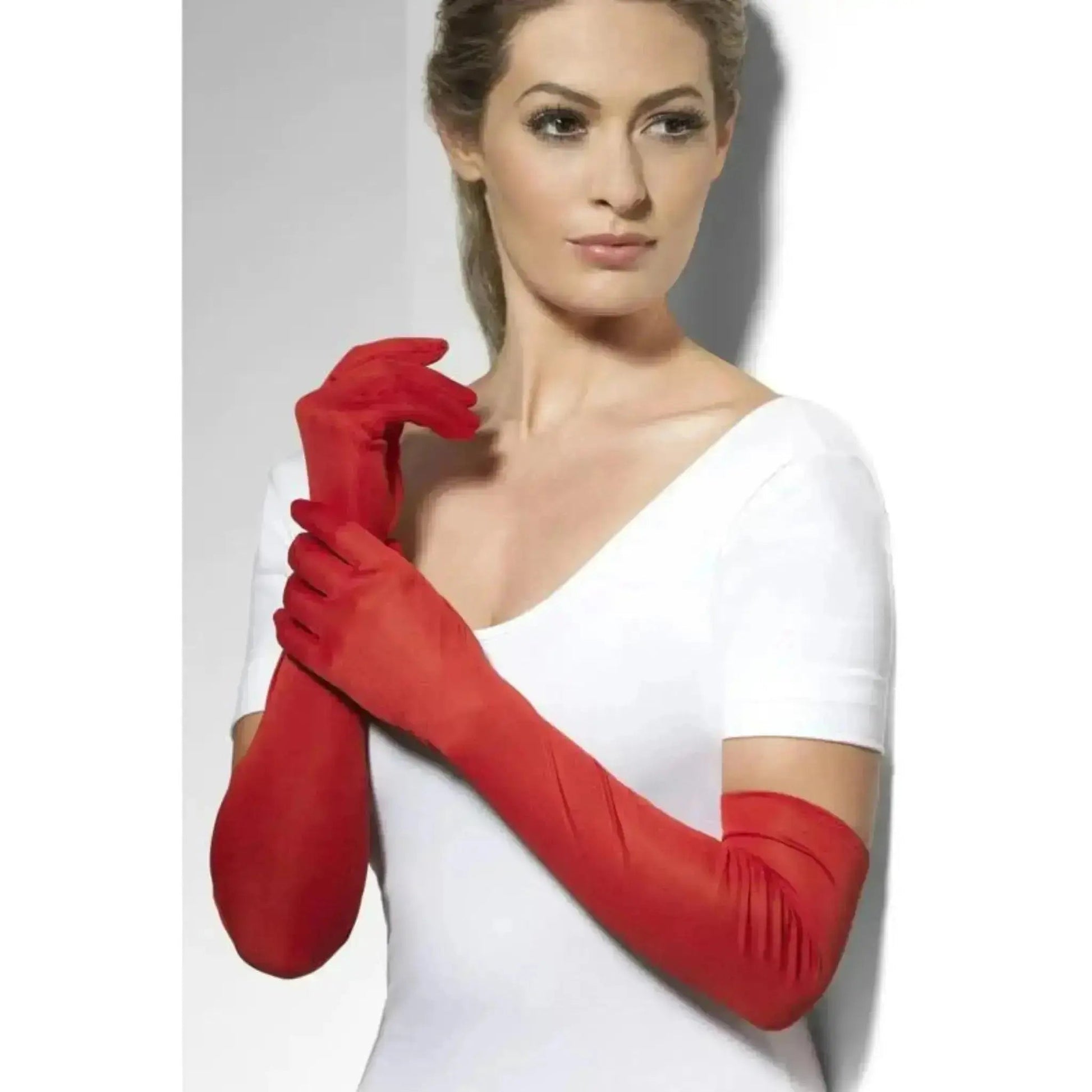 Long Gloves (Available in Black, White, and Red)