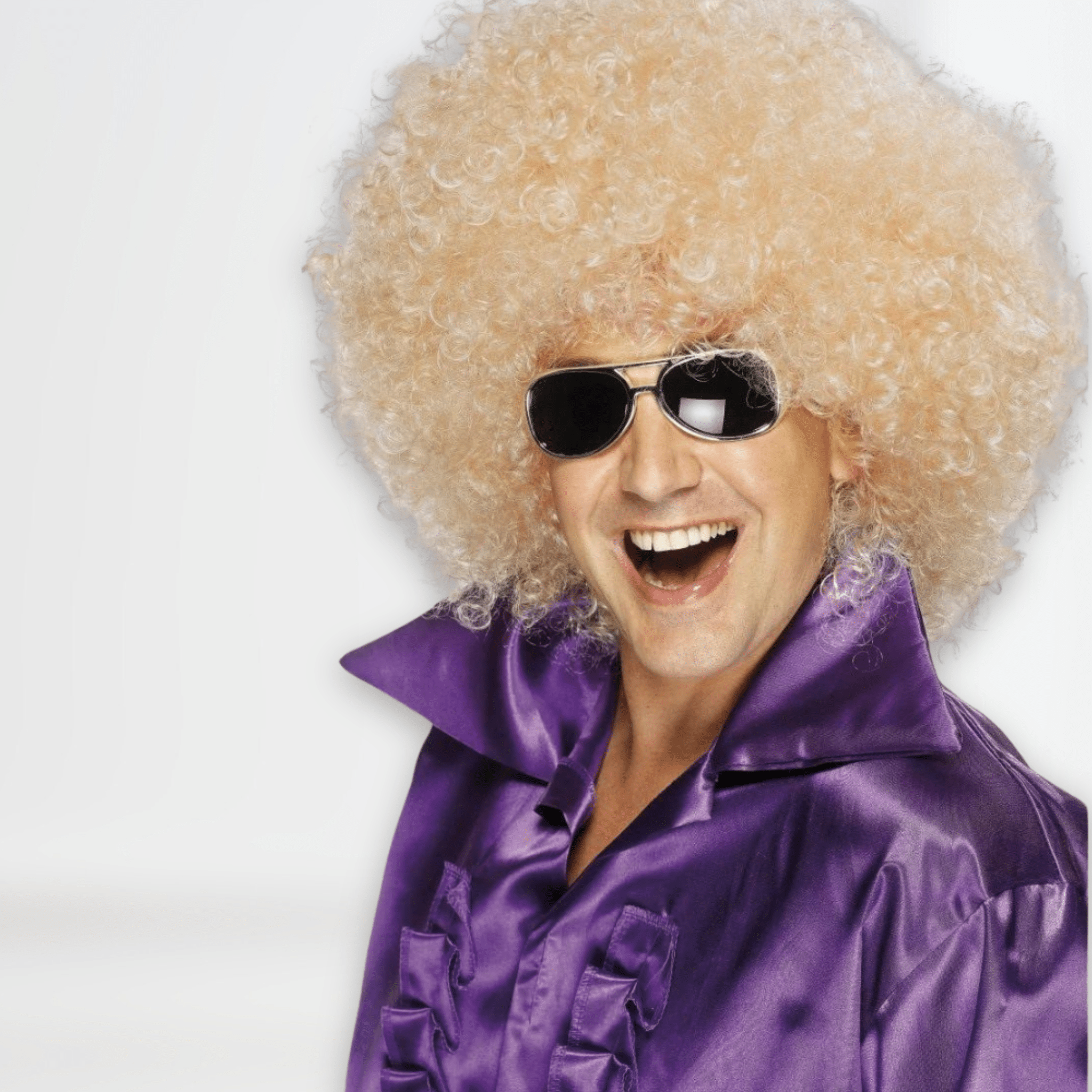 Mega Huge Blonde Afro Wig | The Party Hut