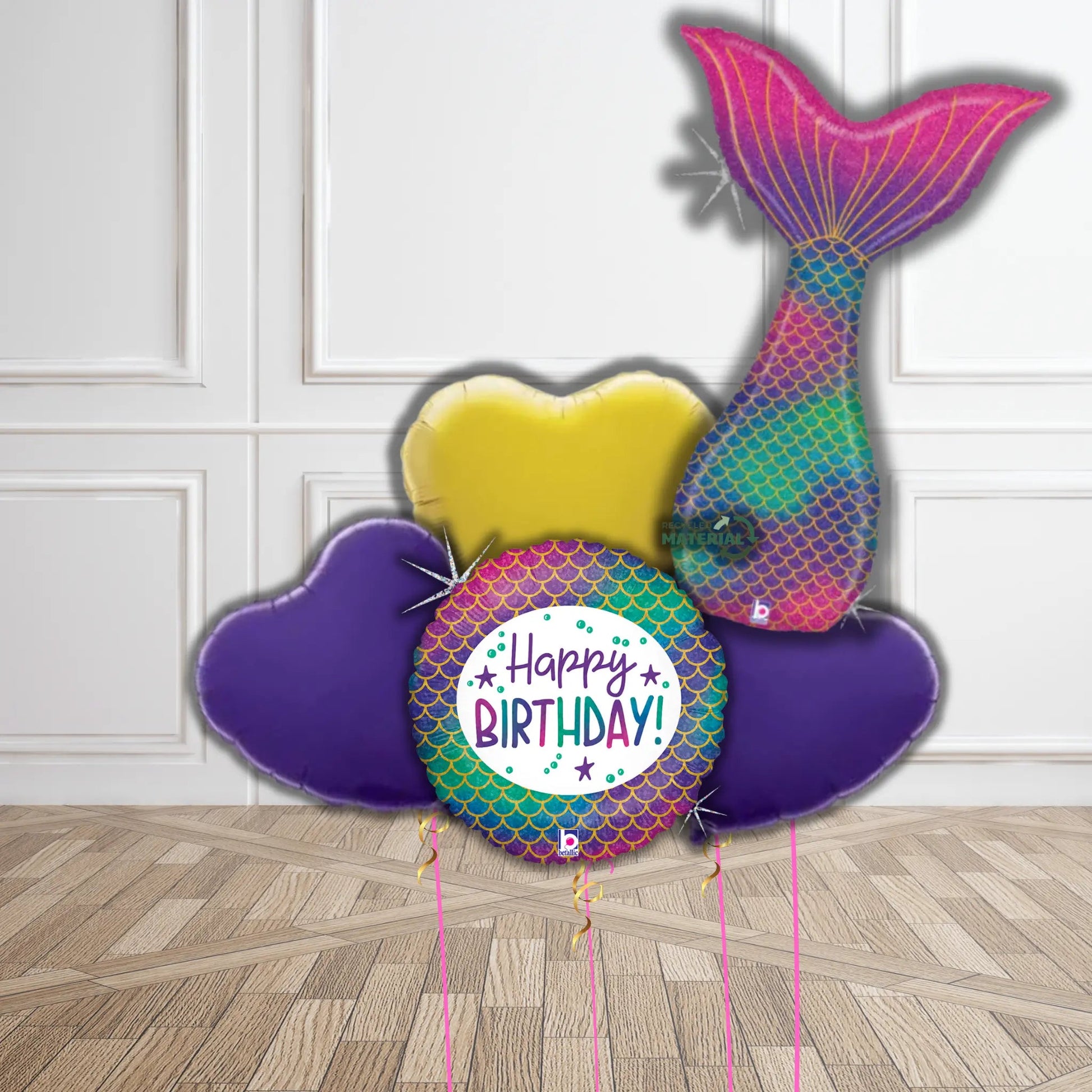 Mermaid Birthday Balloon Bouquet Set