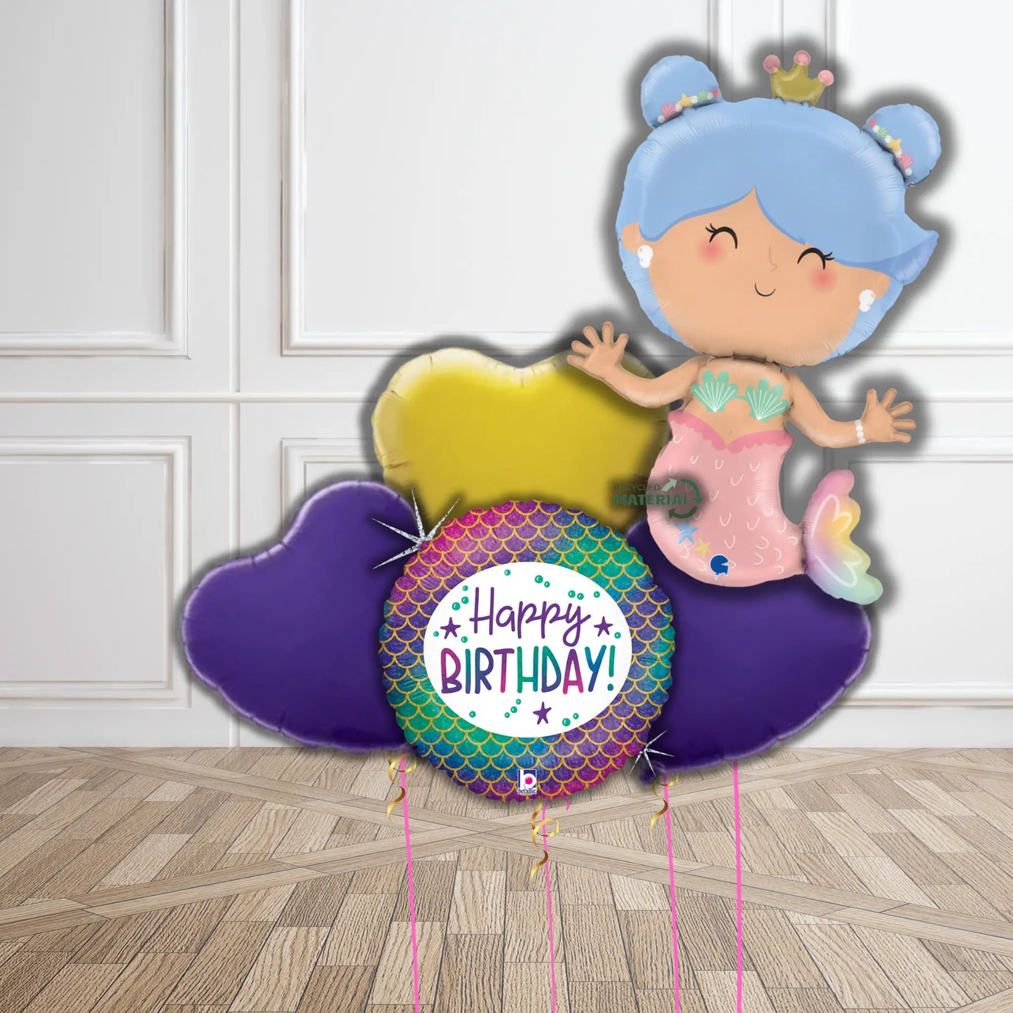 Mermaid Princess Birthday Balloon Bouquet Set | The Party Hut