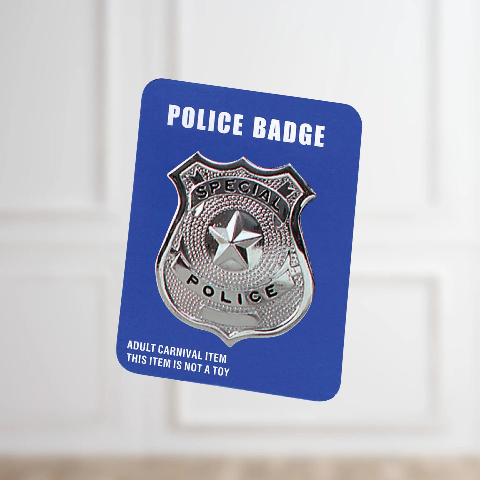 Metal Police Badge – Authentic Look for Costumes & Roleplay