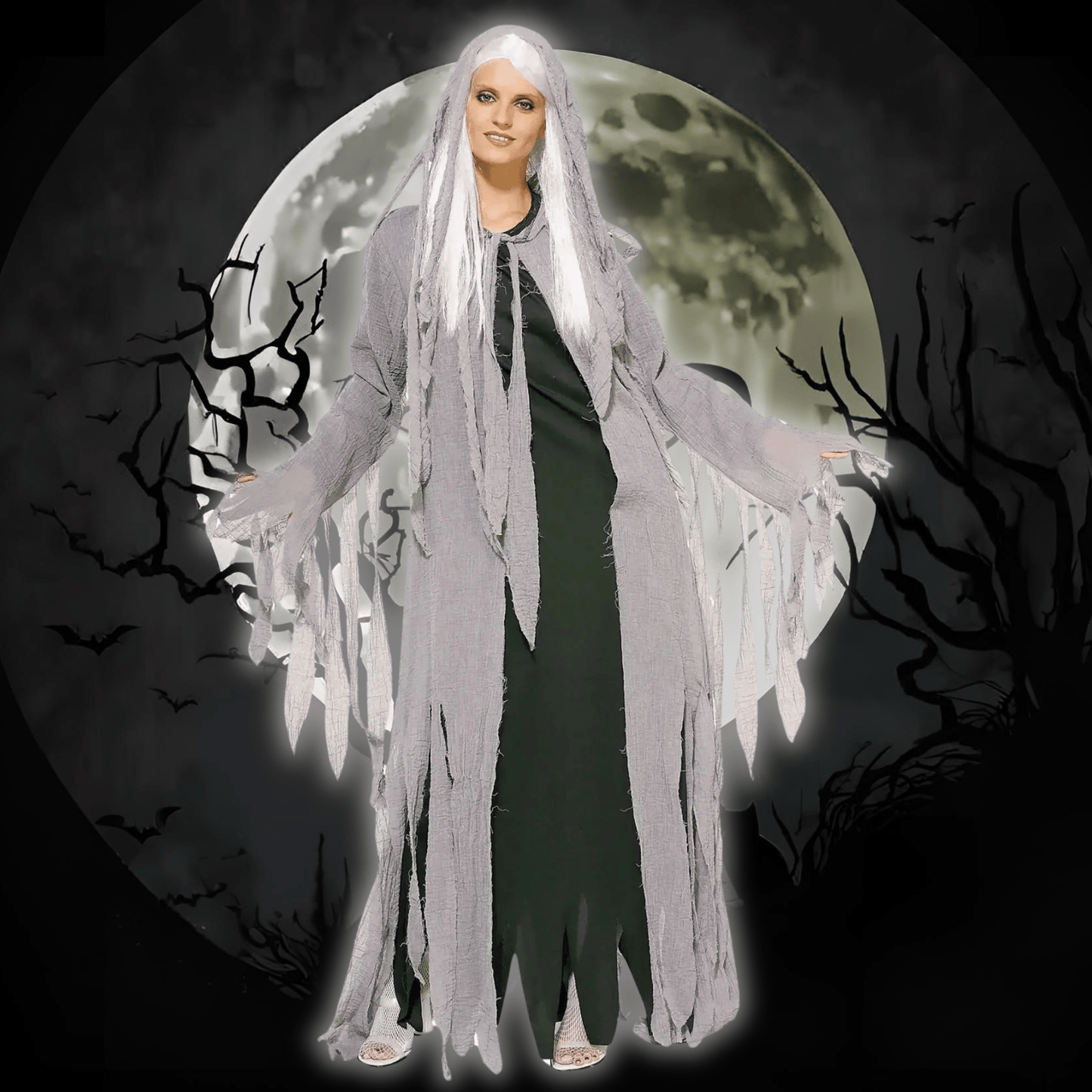 Midnight Spirit Ghost Dress Women's Costume | The Party Hut