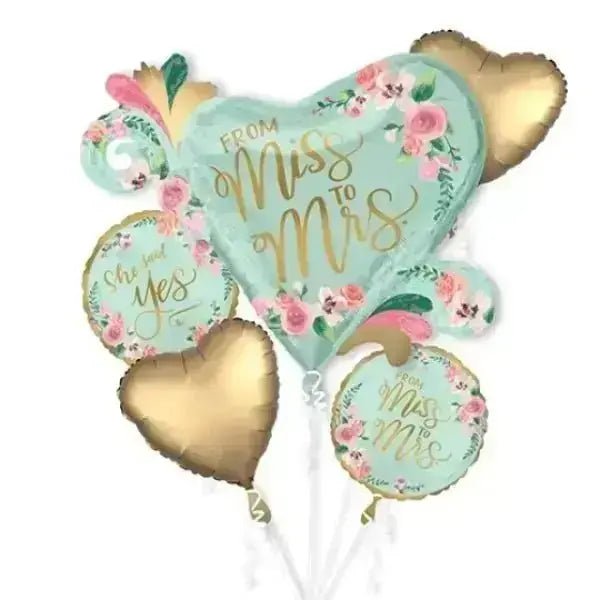 Miss To Mrs Balloon Bouquet | The Party Hut