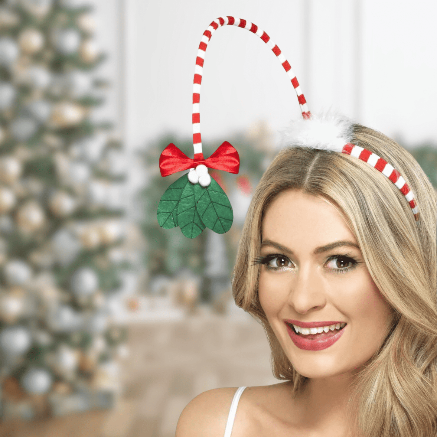 Mistletoe Headband – A Festive Touch of Holiday Whimsy | The Party Hut