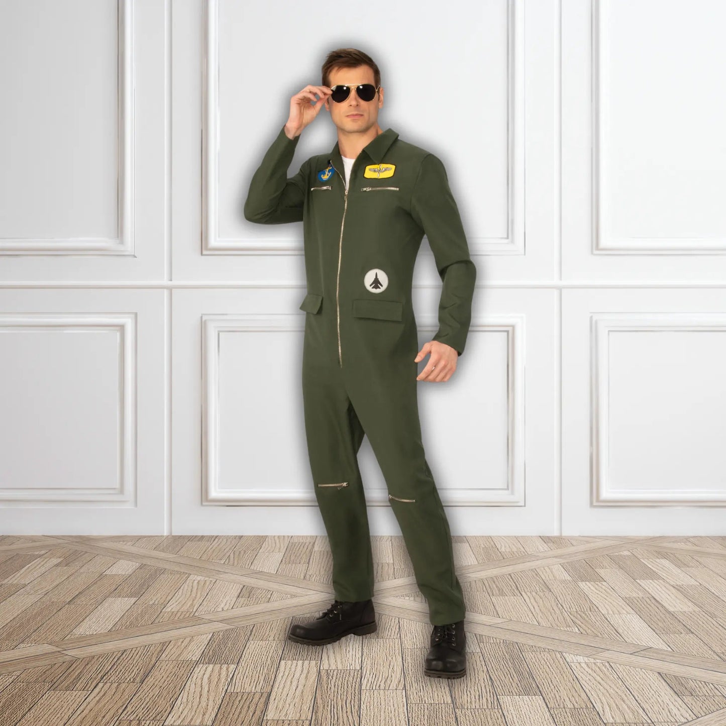 Navy Hotshot Pilot Costume | The Party Hut