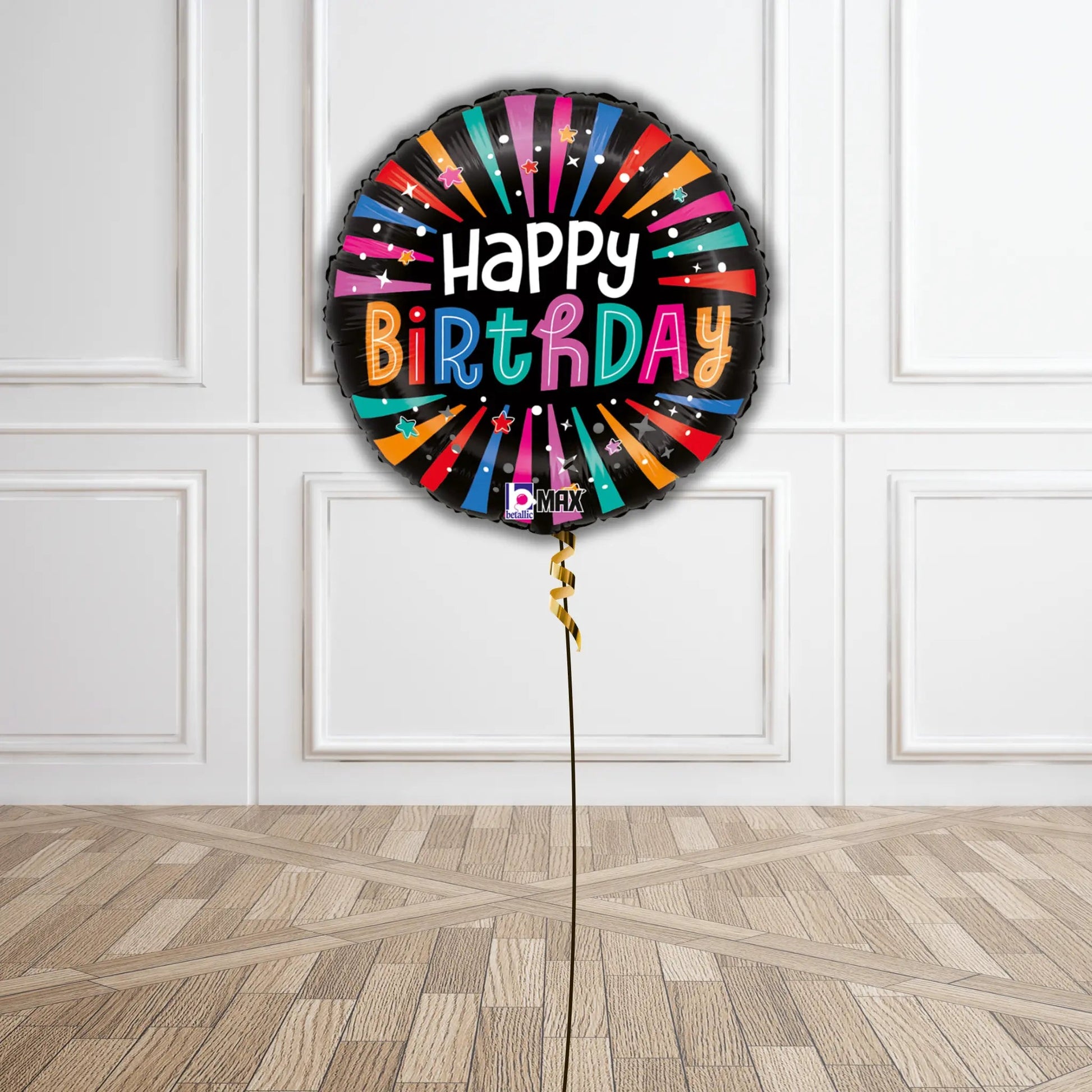 Neon Burst Birthday Balloon Bouquet