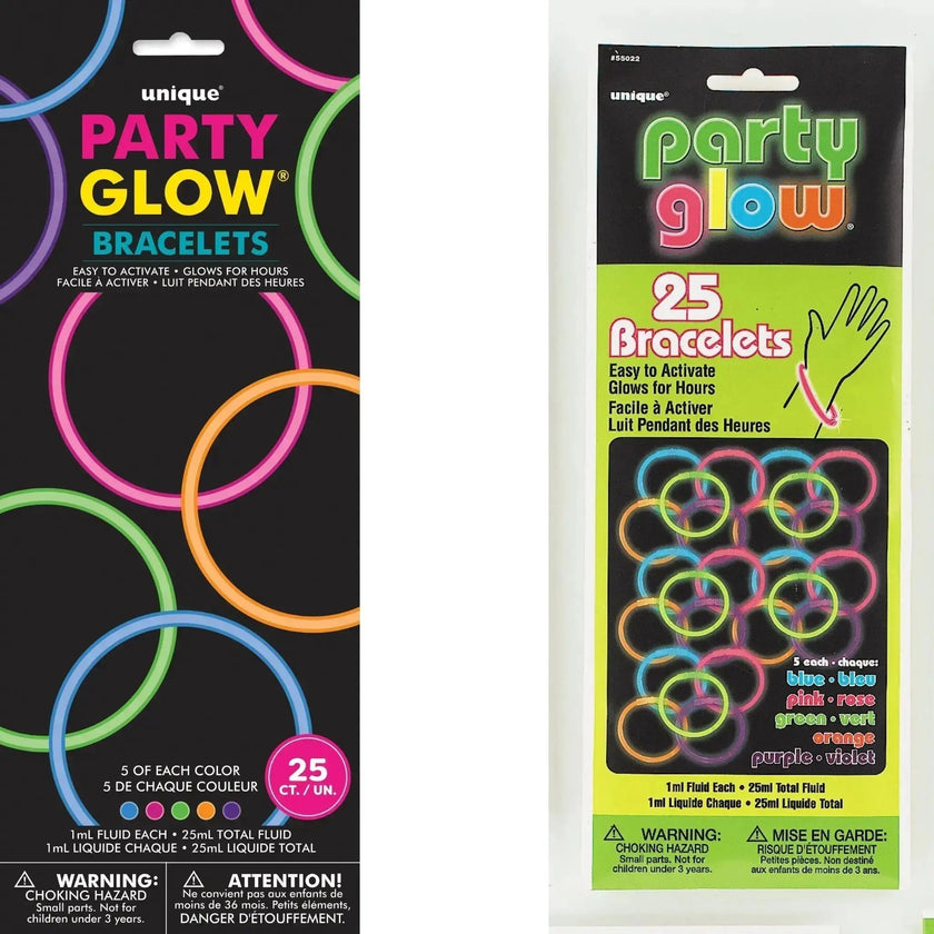 Neon Glow Bracelets 25pk