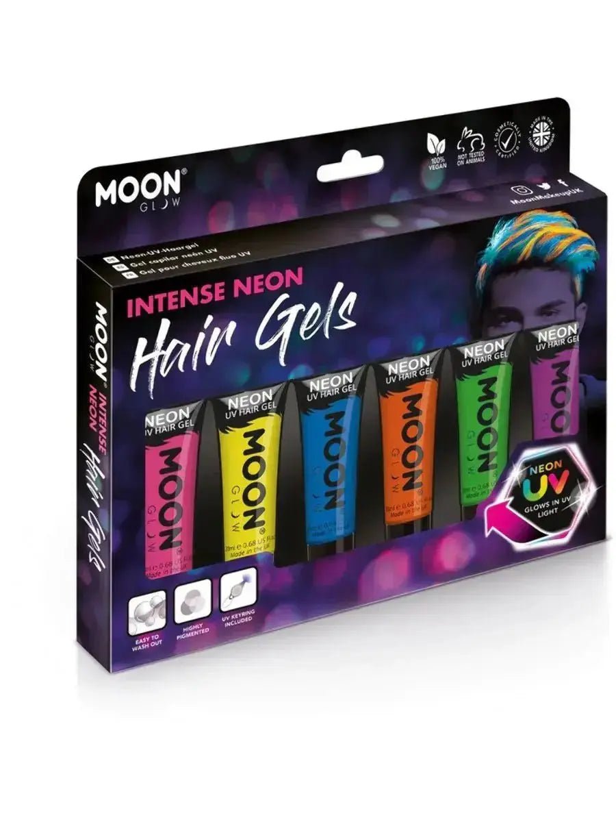 Neon Hair Gels 6pk | The Party Hut