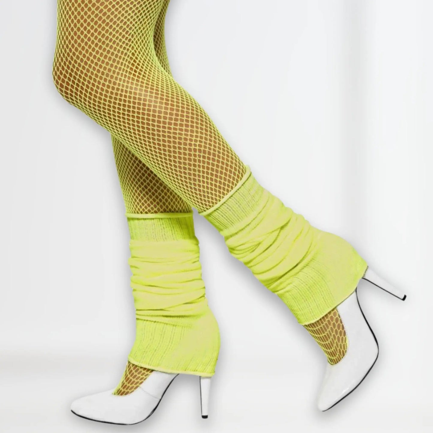 Neon Yellow Legwarmers | The Party Hut