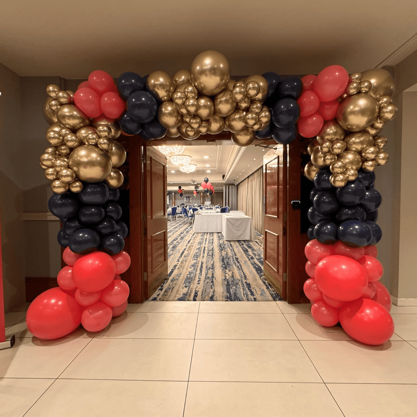 Organic Square Balloon Arch – Custom 2.2m x 2m Celebration Statement Piece | The Party Hut