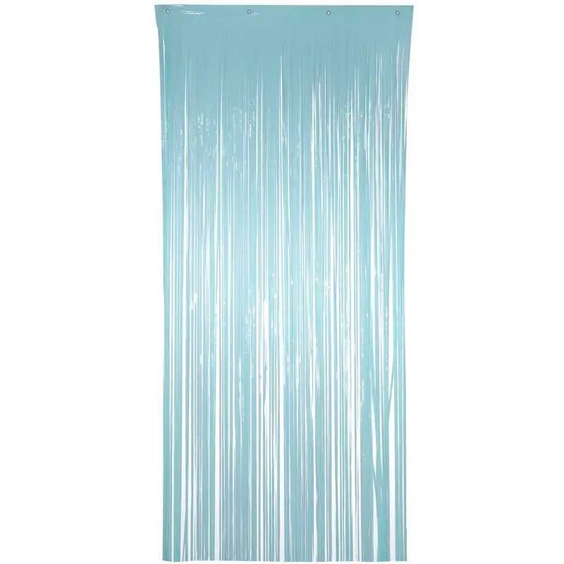 Pastel Blue Foil Curtain 3ft x 8ft