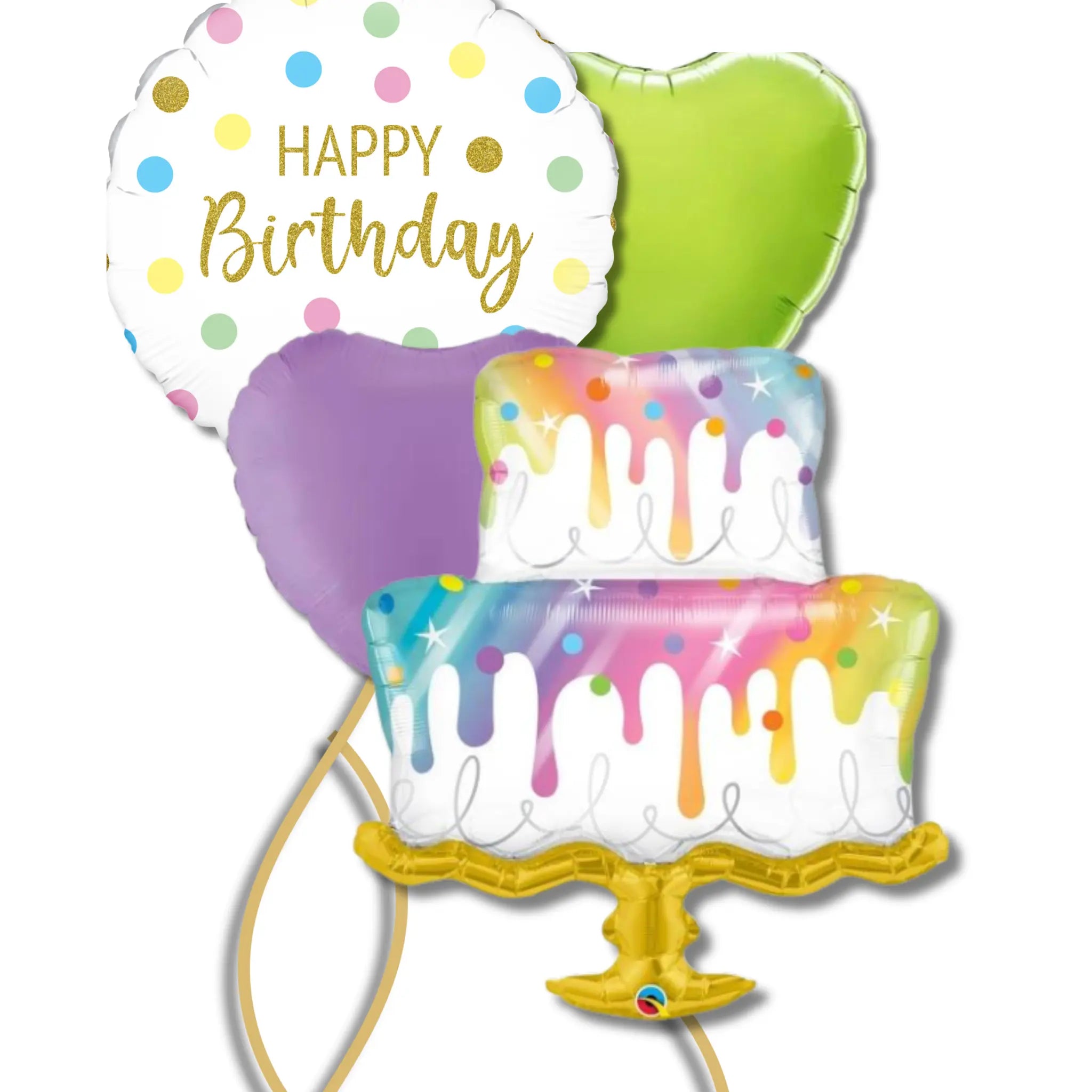 Pastel & Ombre Cake Birthday Balloons | The Party Hut