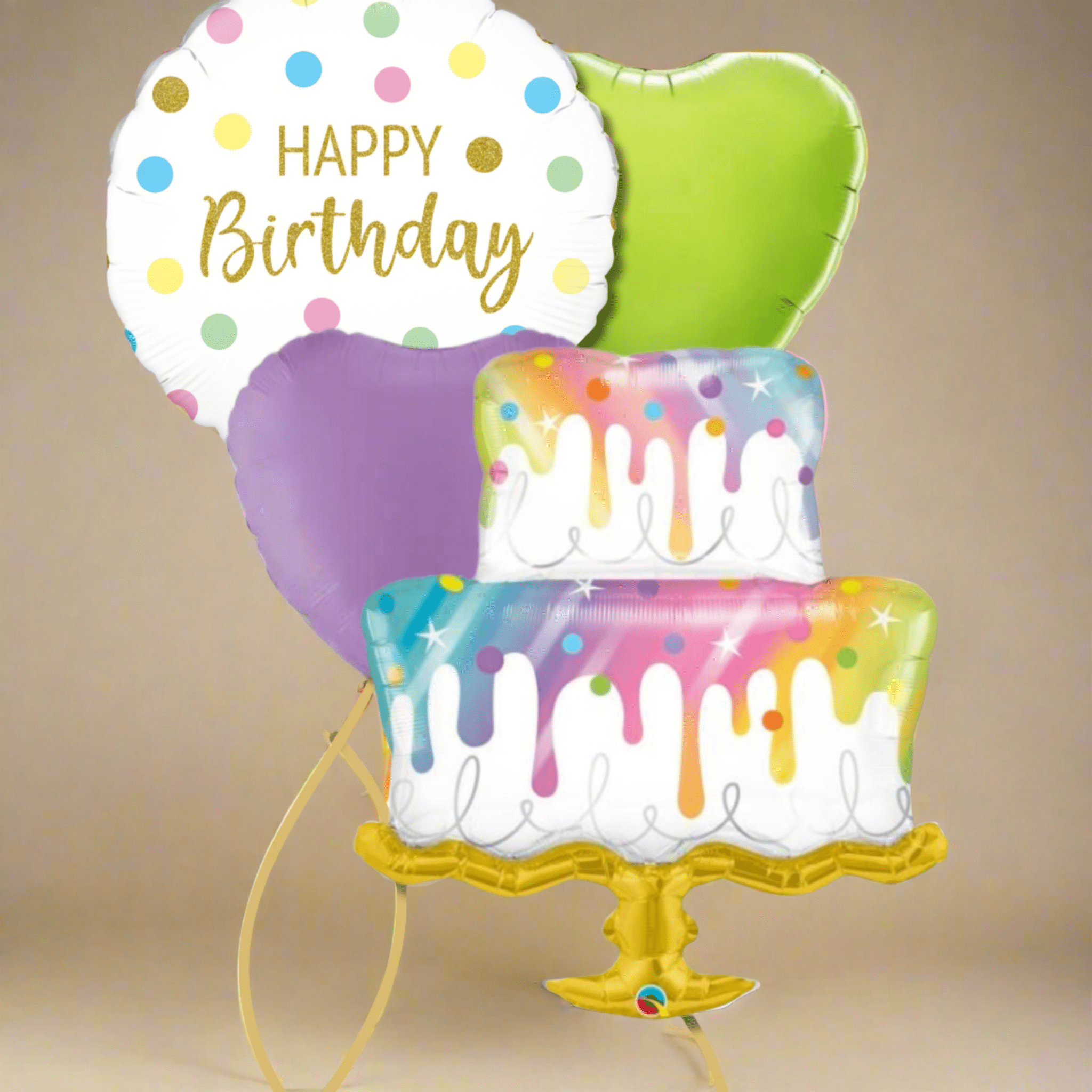 Pastel & Ombre Cake Birthday Balloons | The Party Hut