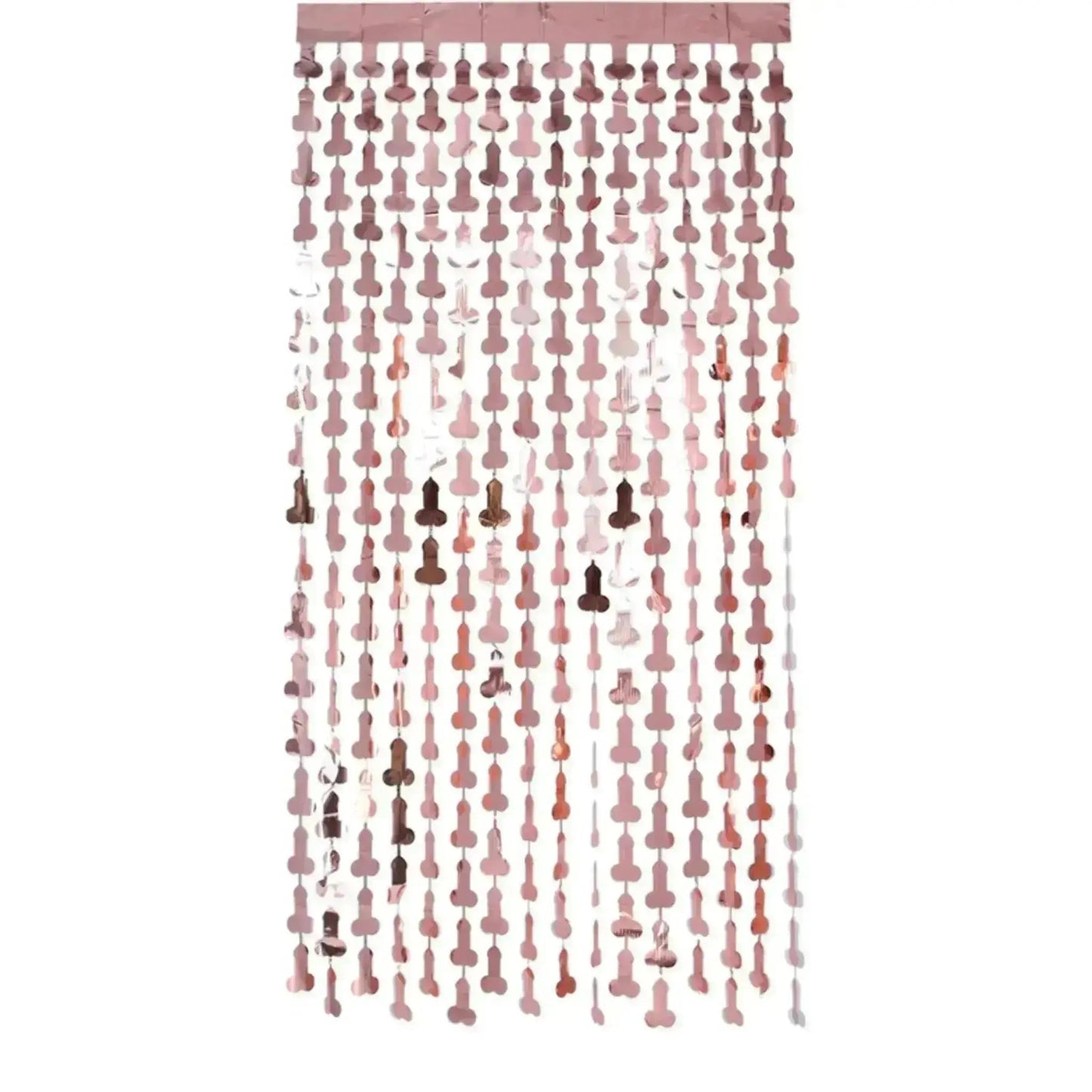 Penis Shaped Hen Party Foil Curtain | The Party Hut