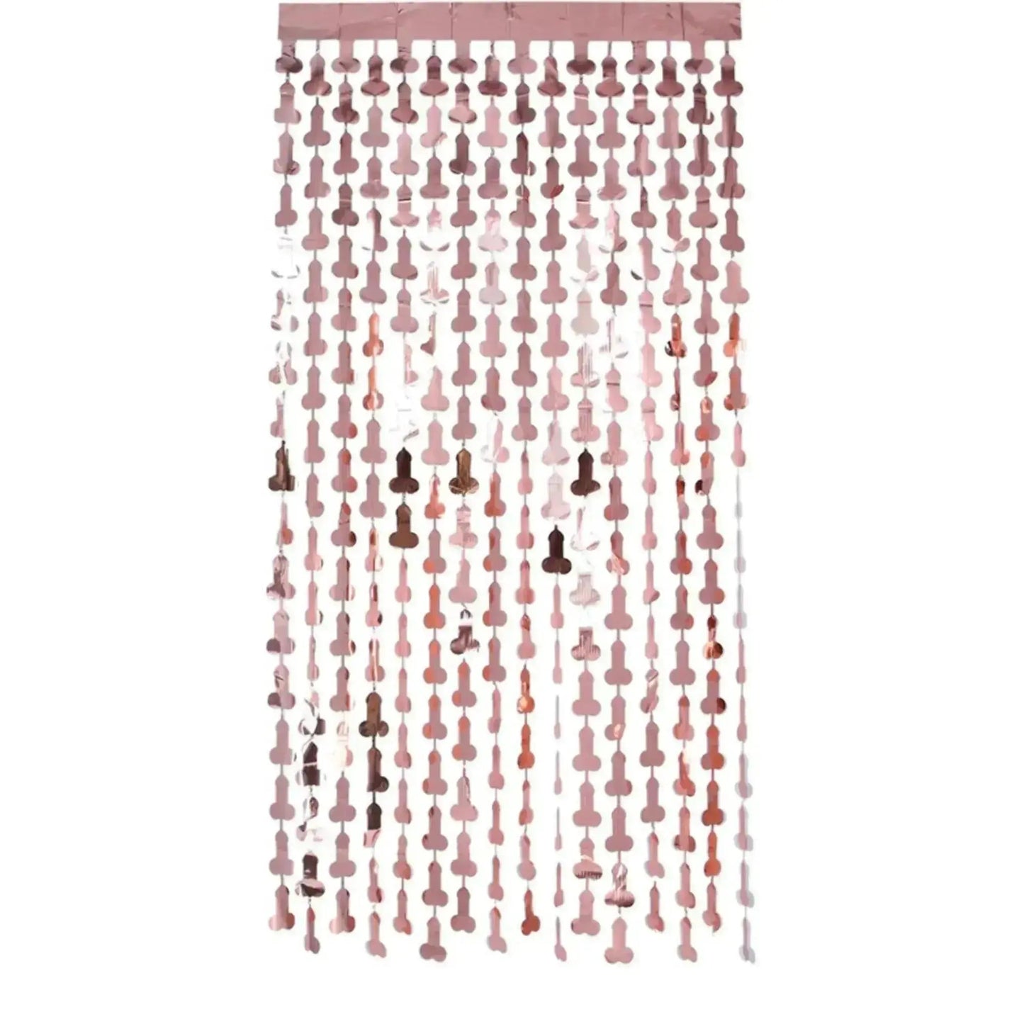 Penis Shaped Hen Party Foil Curtain | The Party Hut