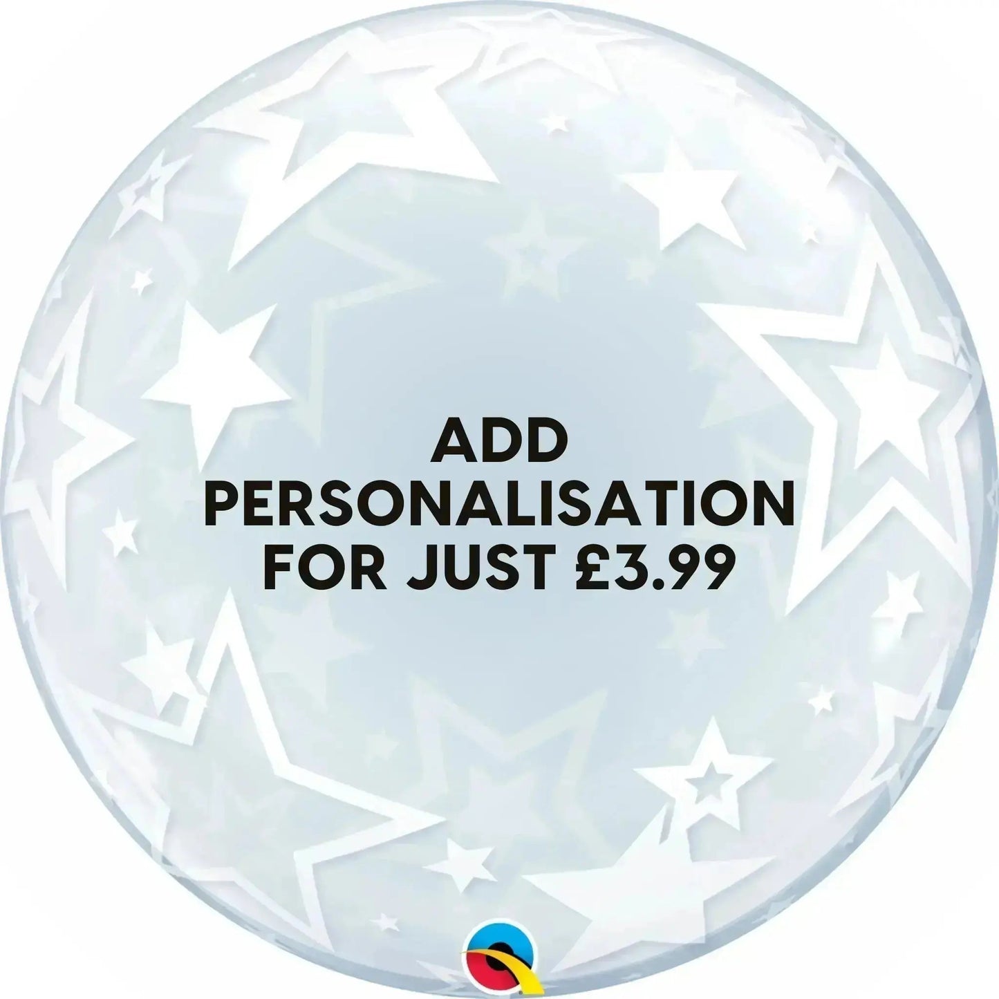 Personalised Balloon - Stylish Stars | The Party Hut