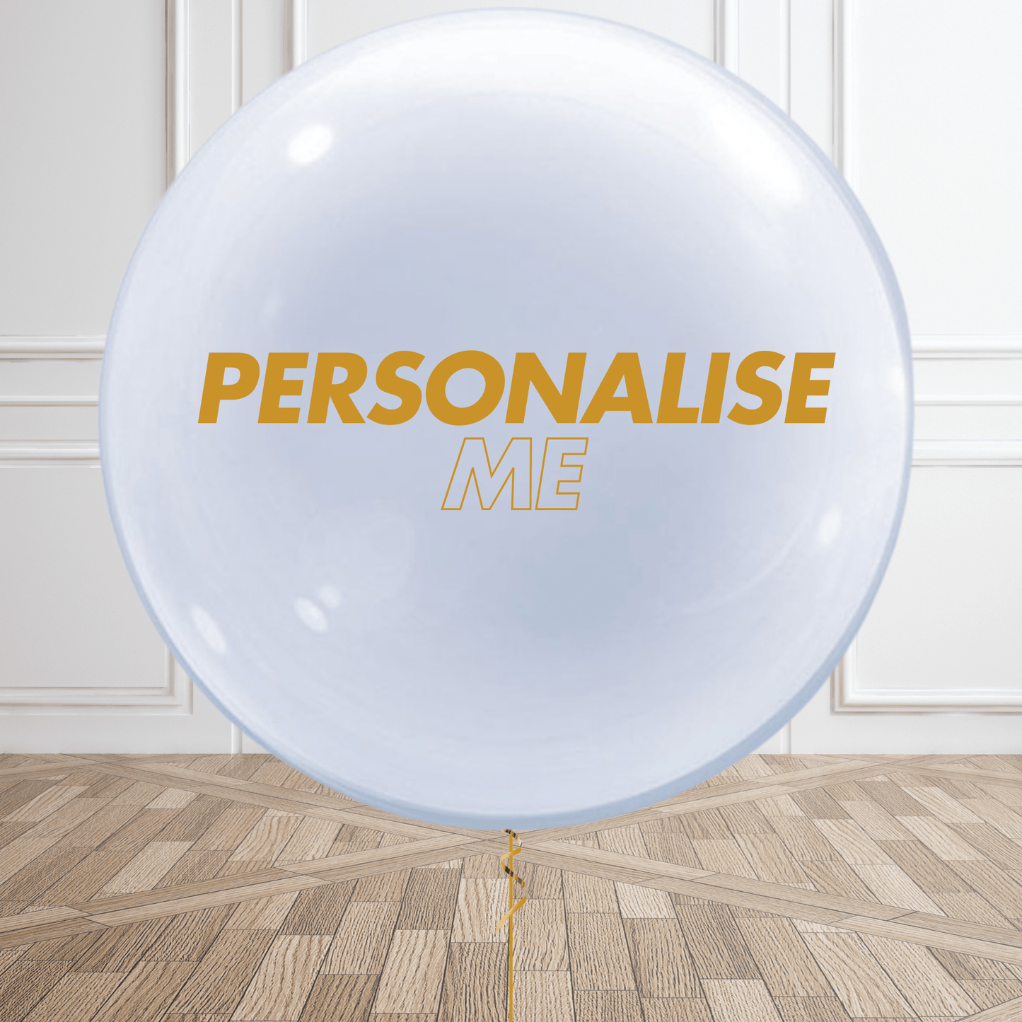 Personalised Clear Bubble Balloon - Customizable Inside Options | The Party Hut