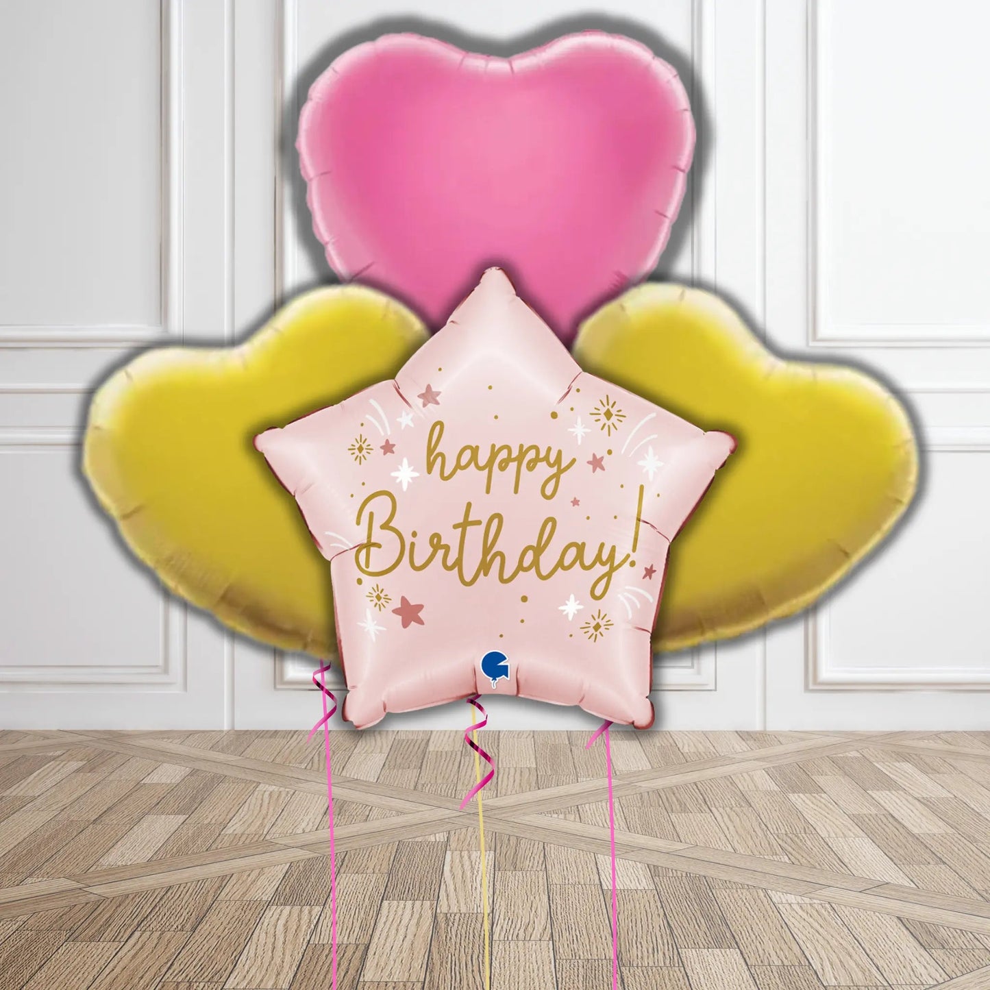 Pink Dinosaur Princess Birthday Balloon Bouquet | The Party Hut