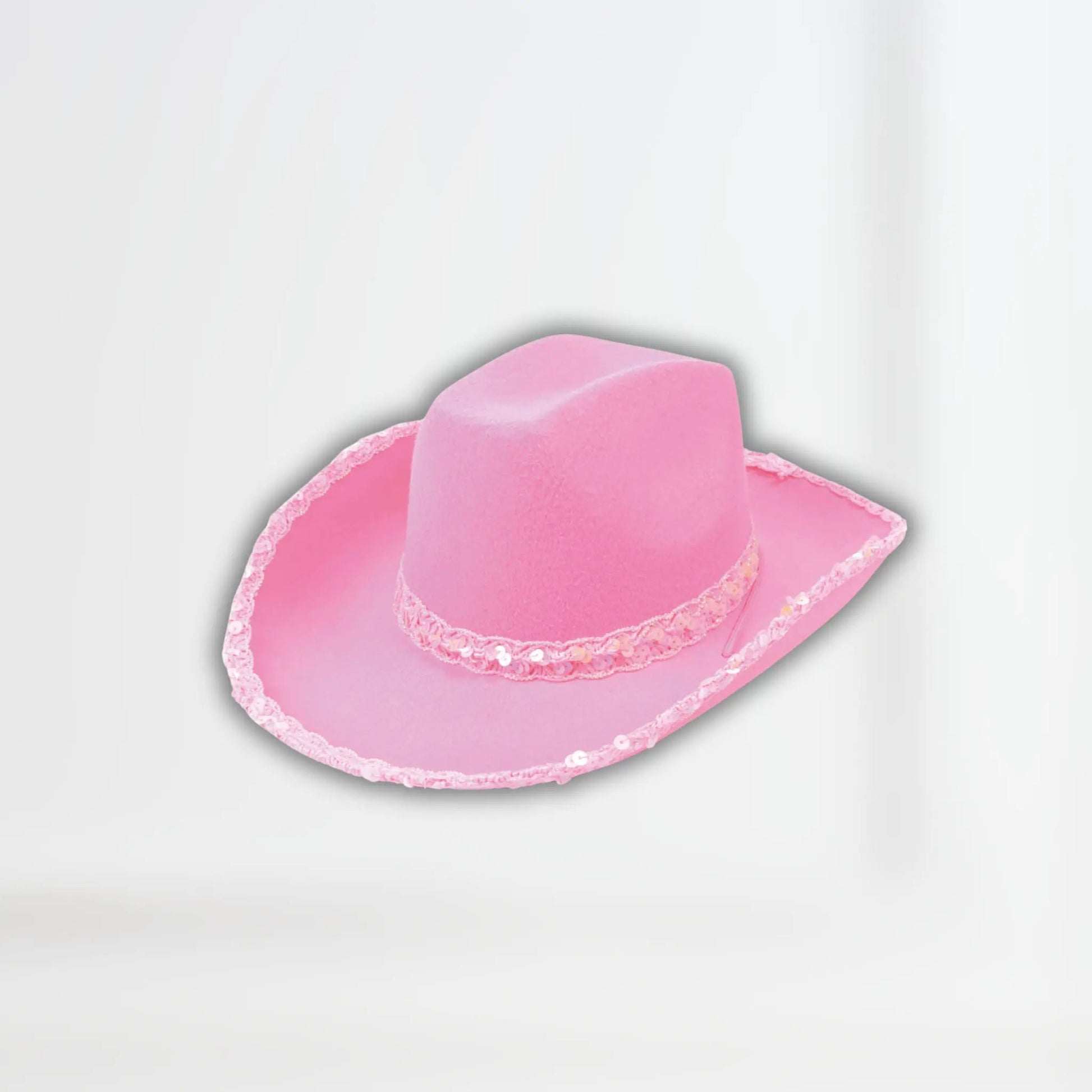 Pink Felt Cowboy Hat with Sequins