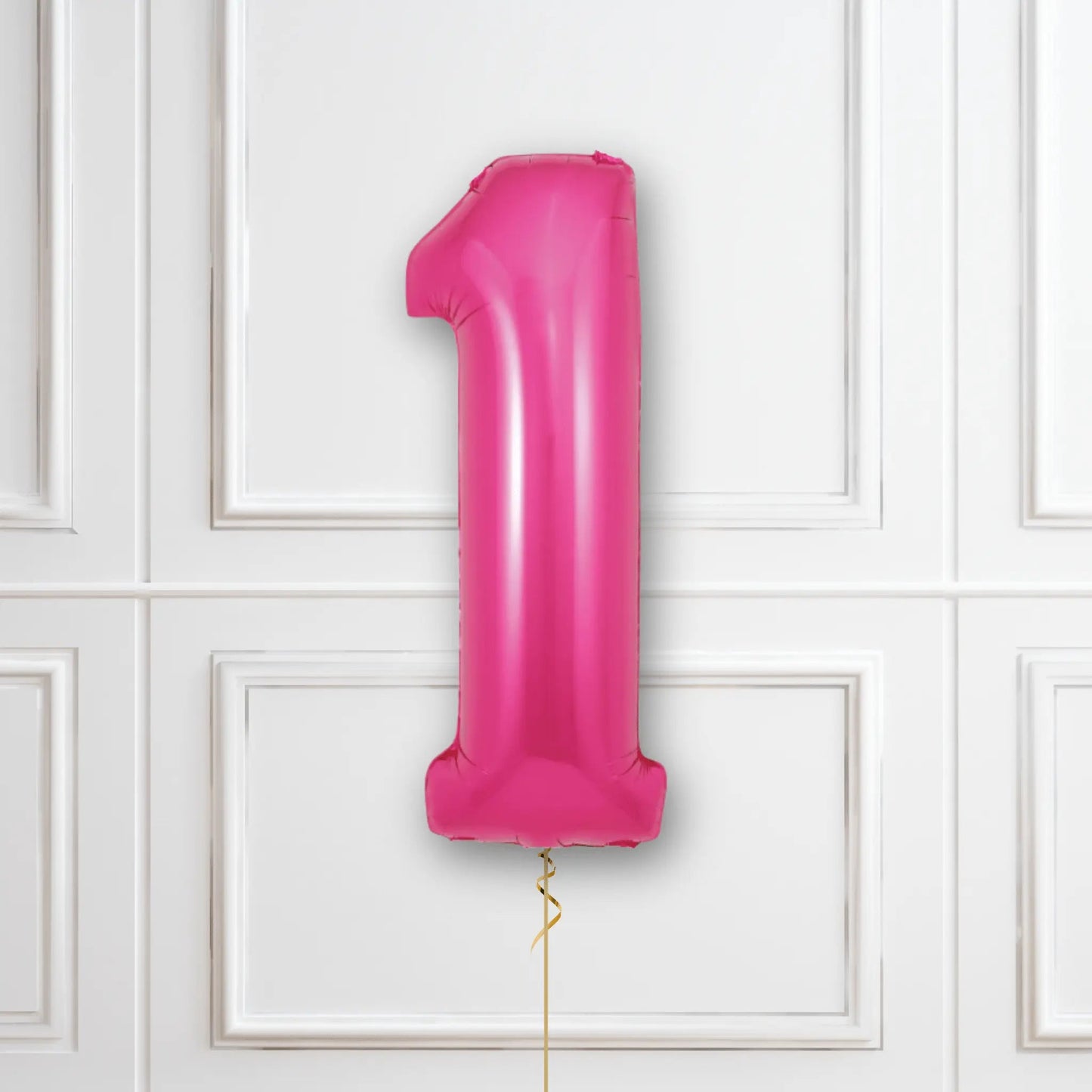 Pink Number Balloons - 34", With Helium | The Party Hut