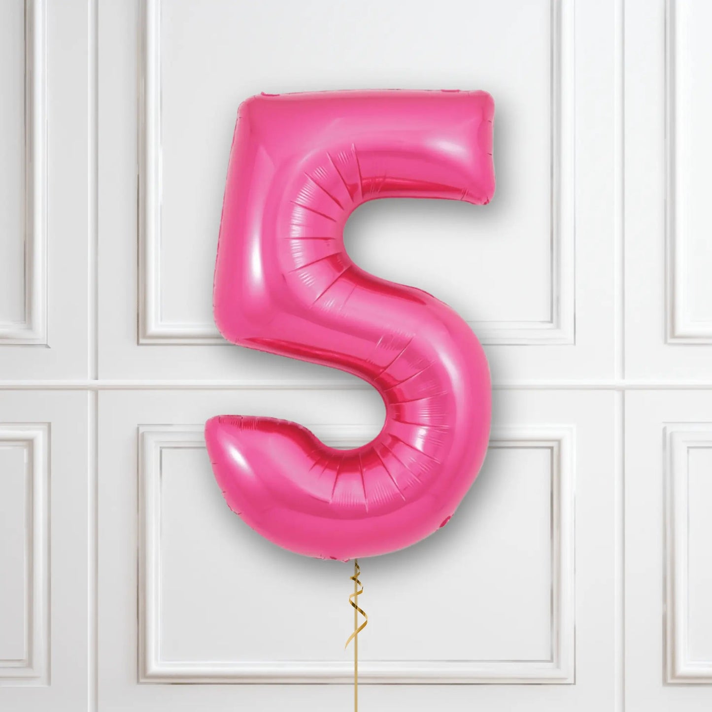 Pink Number Balloons - 34", With Helium | The Party Hut