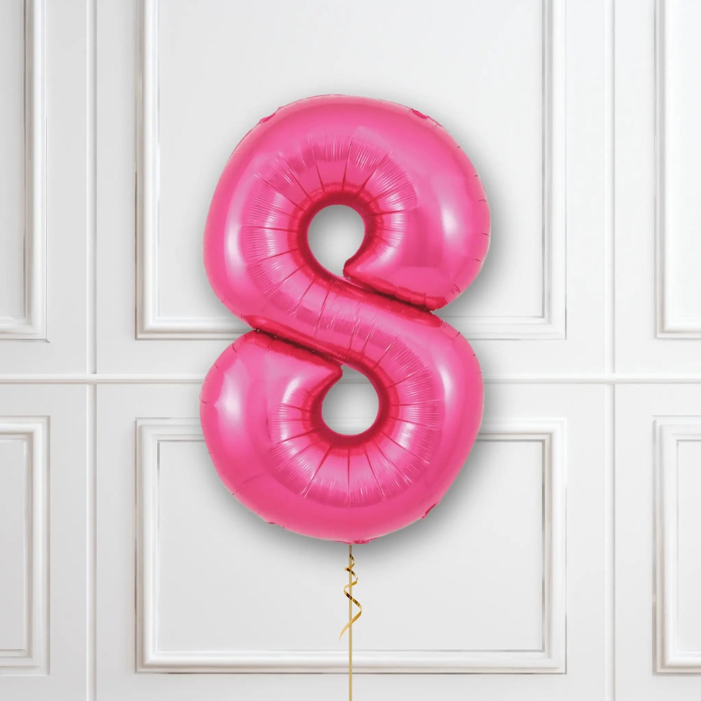 Pink Number Balloons - 34", With Helium | The Party Hut