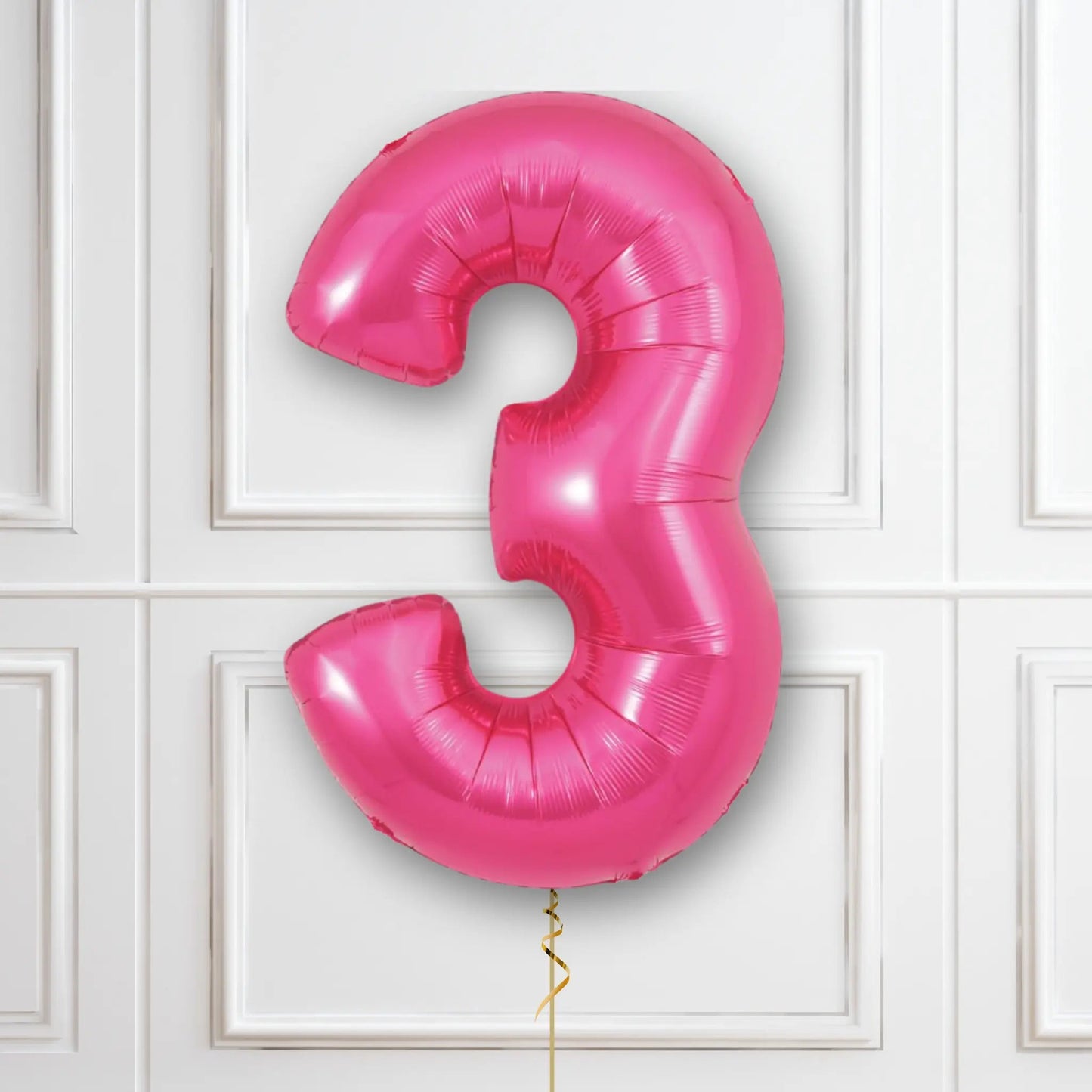 Pink Number Balloons - 34", With Helium | The Party Hut