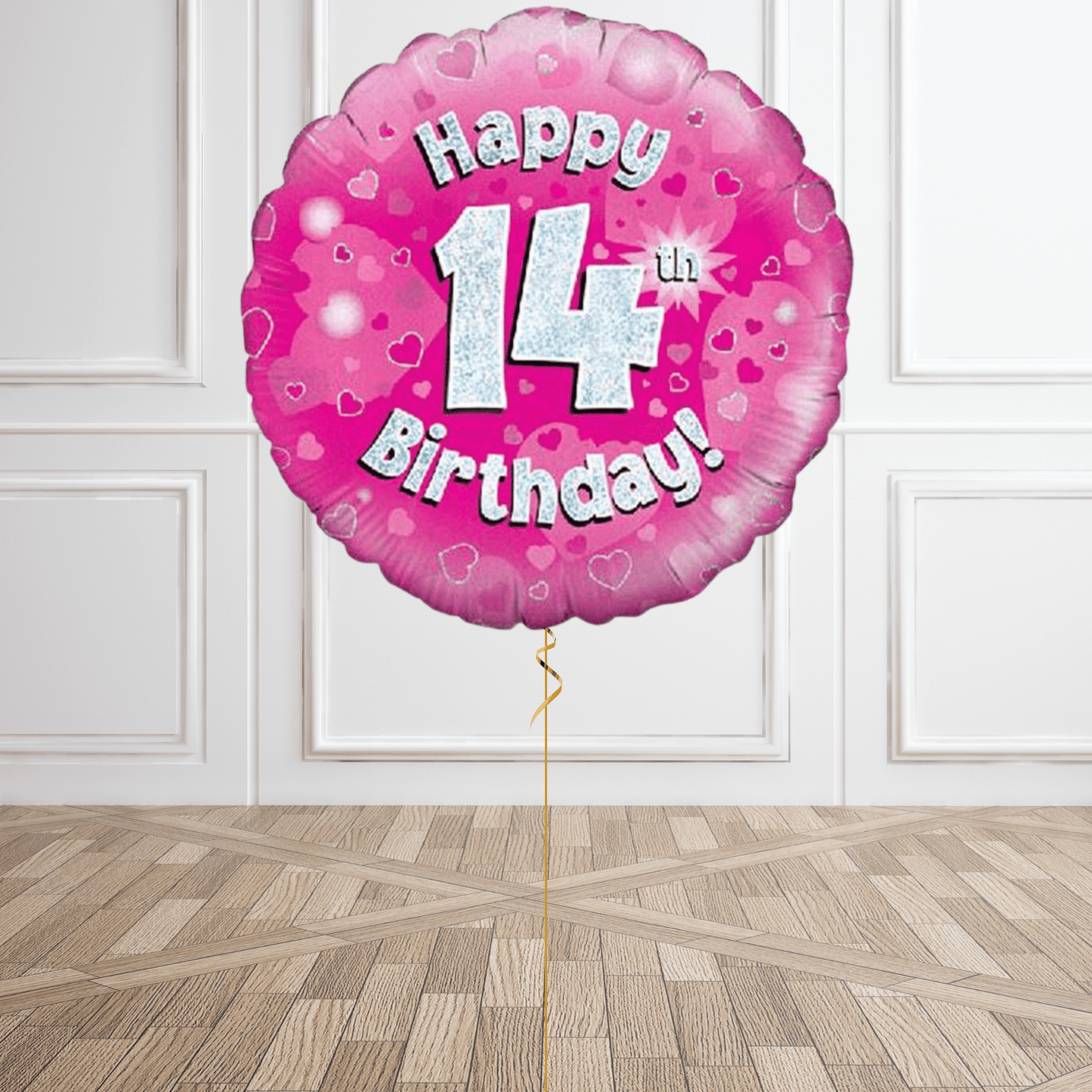 Pink Sparkle 14th Birthday Balloon Bouquet | The Party Hut