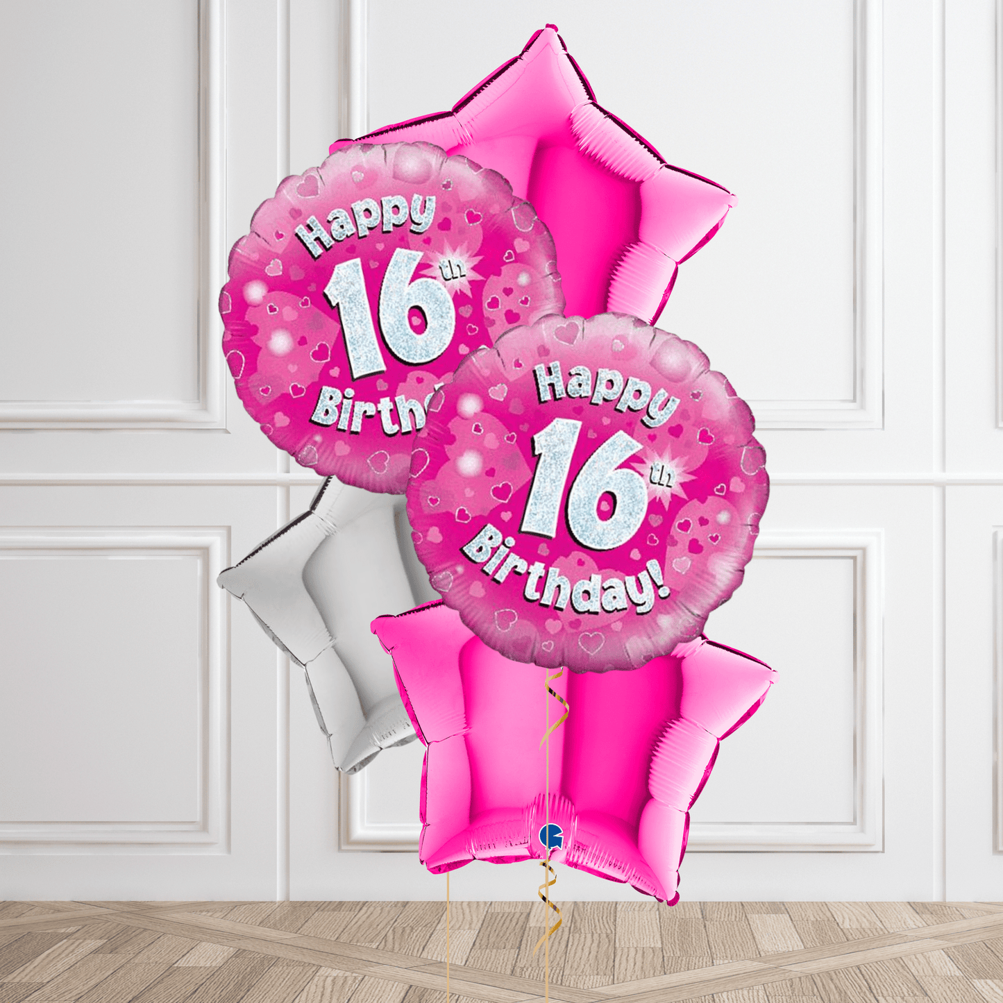 Pink Sparkle 16th Birthday Balloon Bouquet | The Party Hut