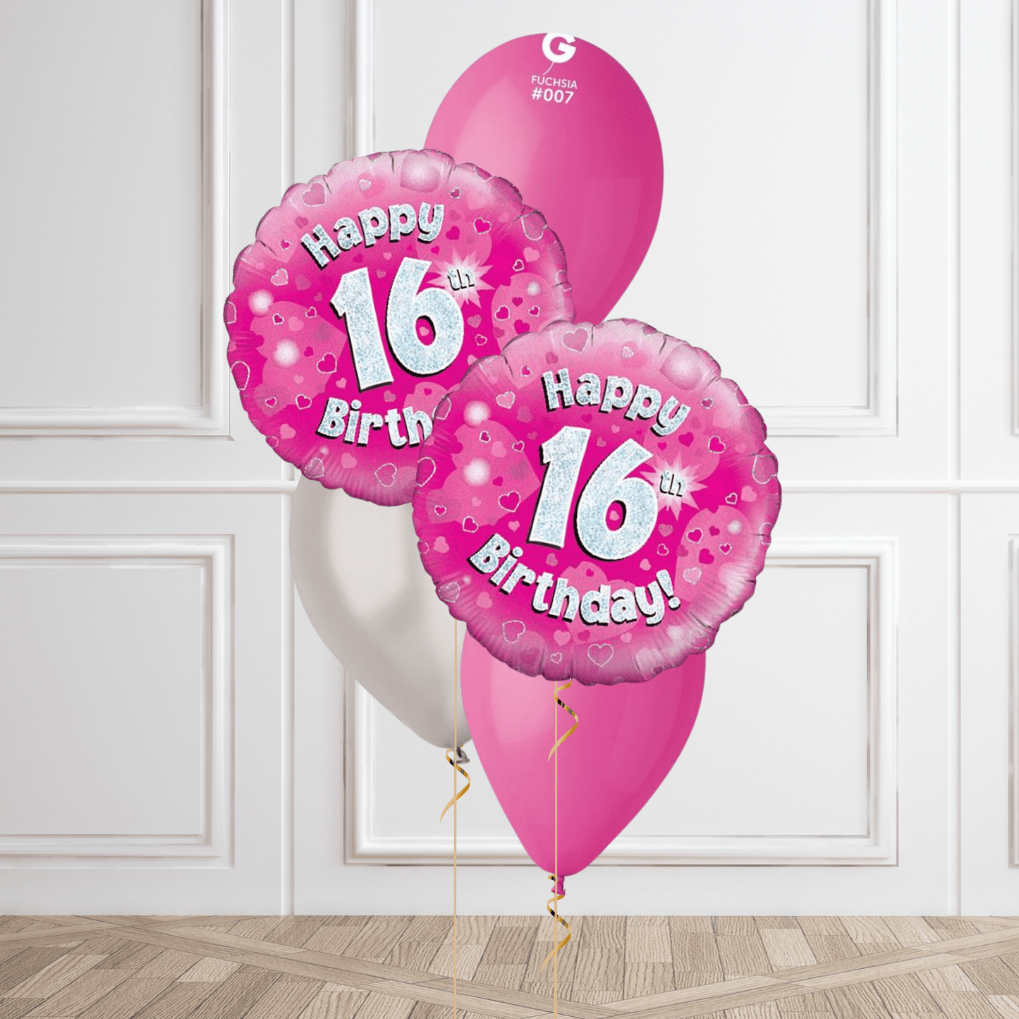 Pink Sparkle 16th Birthday Balloon Bouquet | The Party Hut