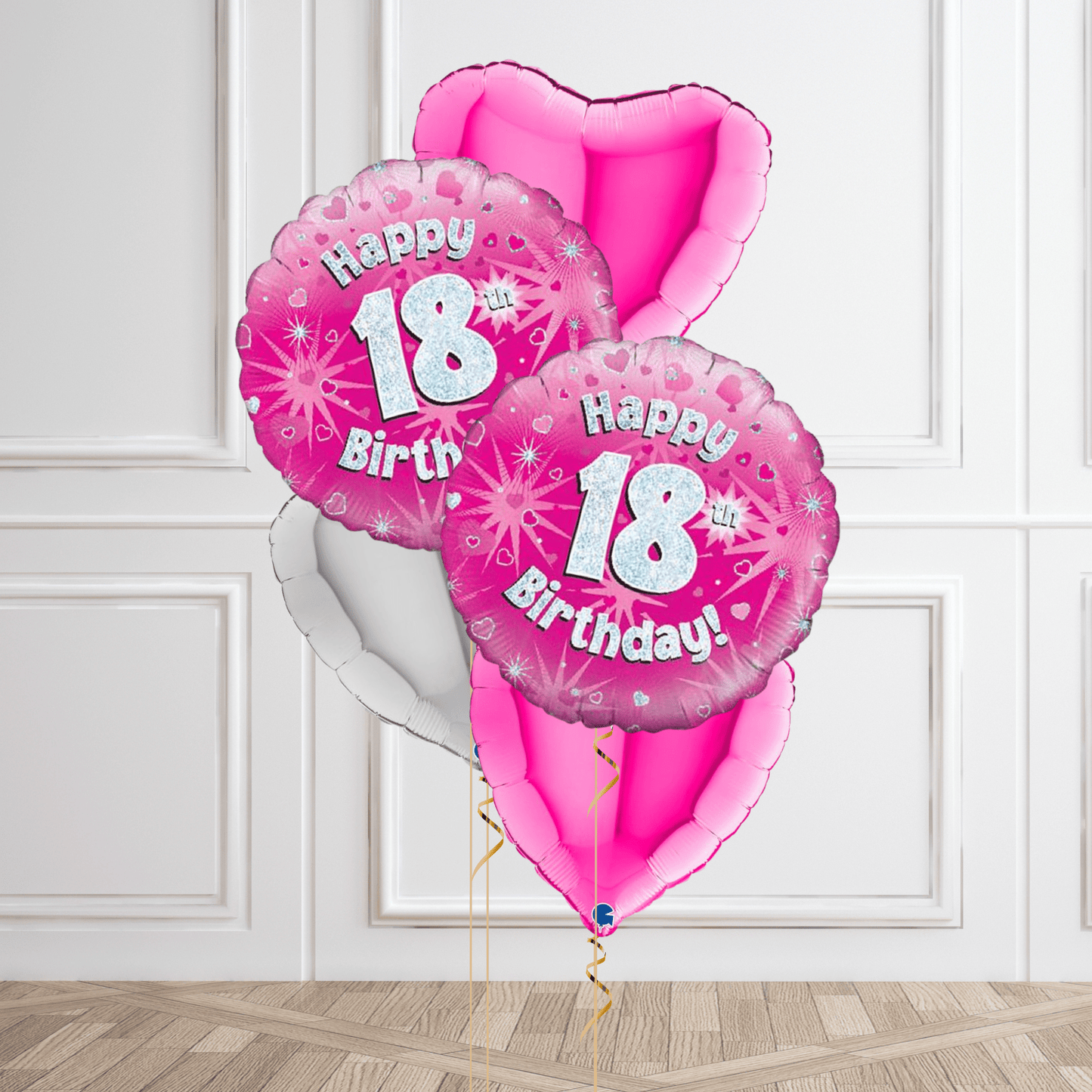 Pink Sparkle 18th Birthday Balloon Bouquet | The Party Hut