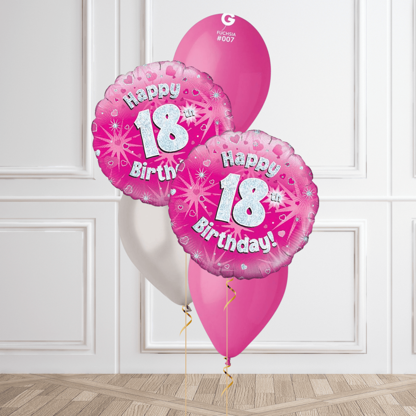 Pink Sparkle 18th Birthday Balloon Bouquet | The Party Hut