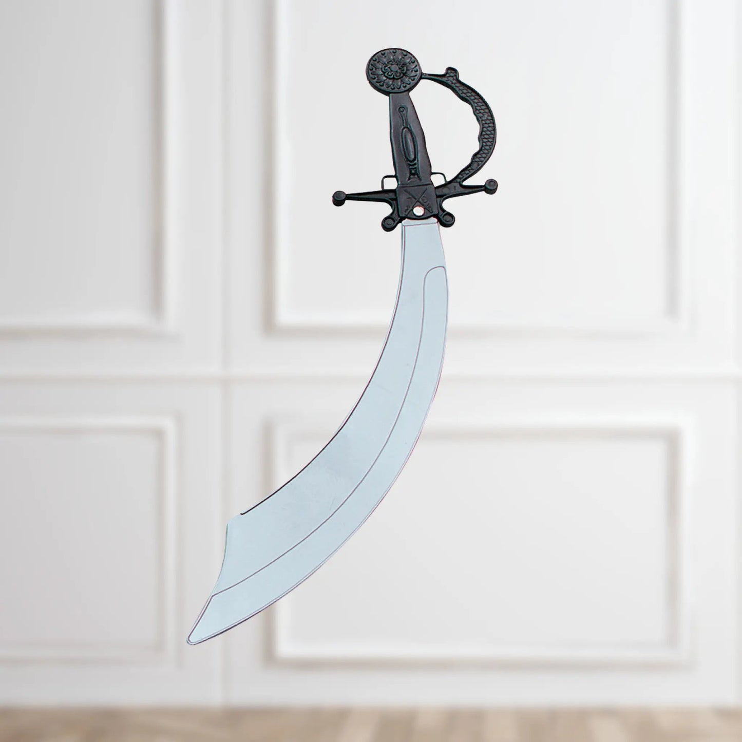 Pirate Cutlass with Black & Grey Blade – Perfect Pirate Accessory | The Party Hut