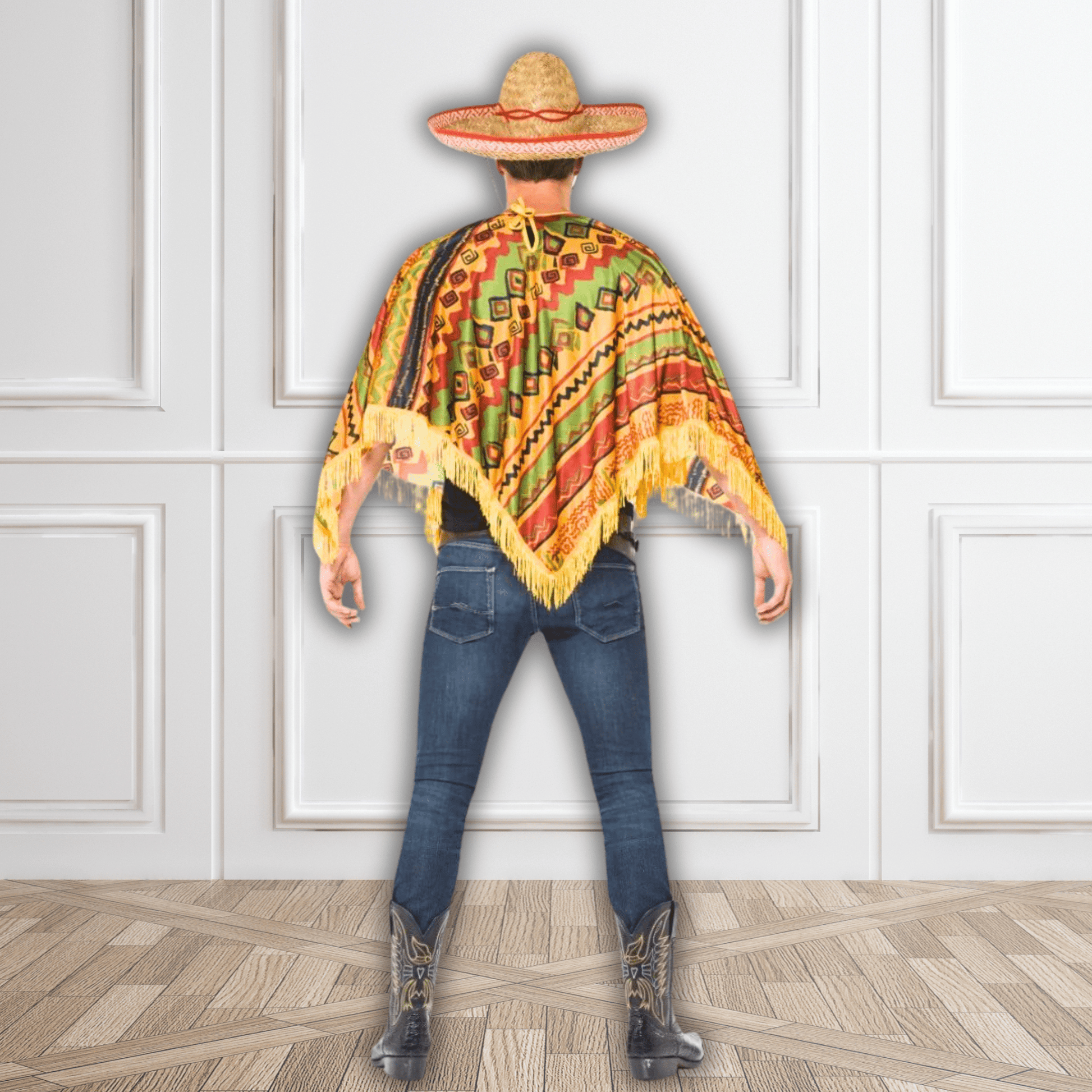 Poncho & Moustache Set