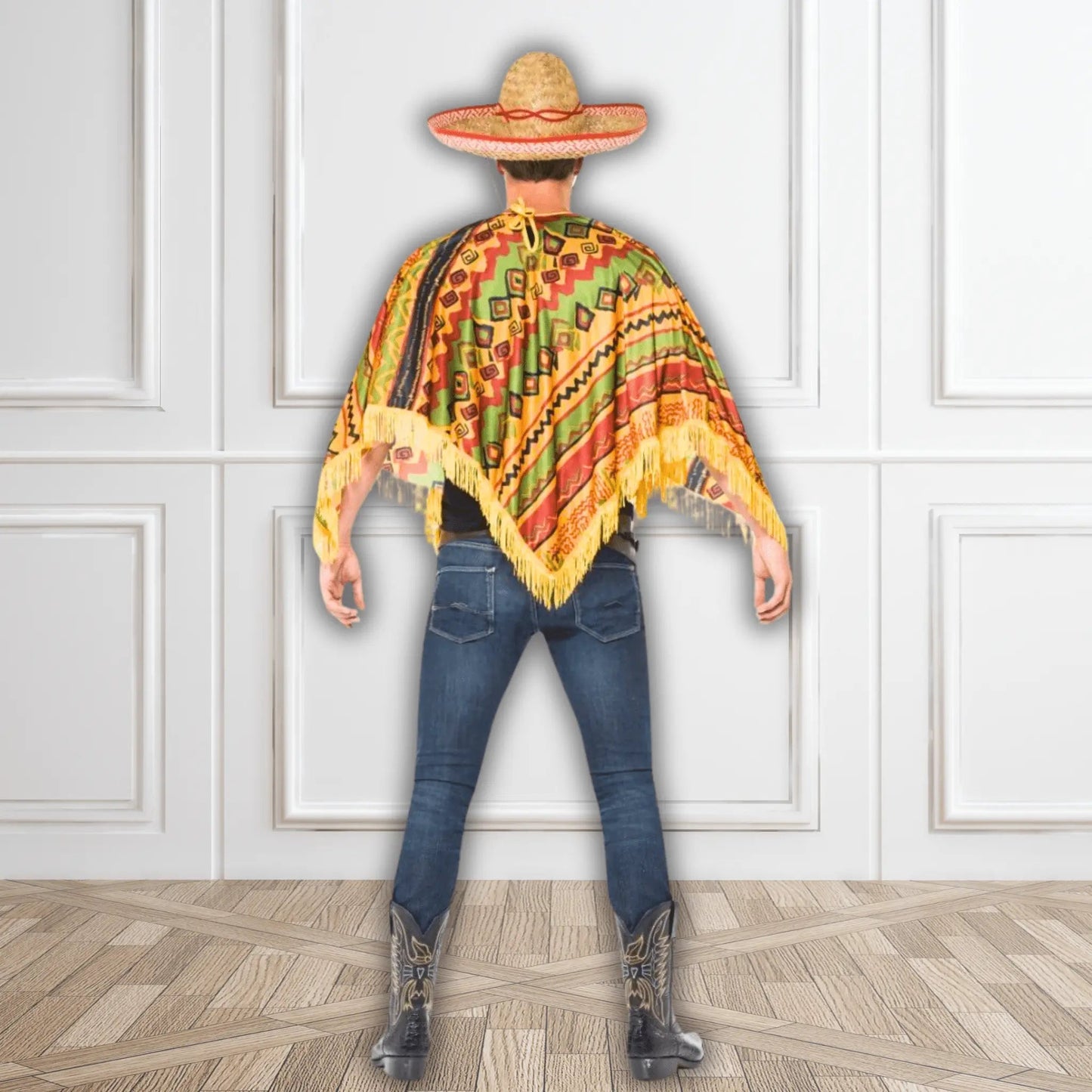 Poncho & Moustache Set | The Party Hut