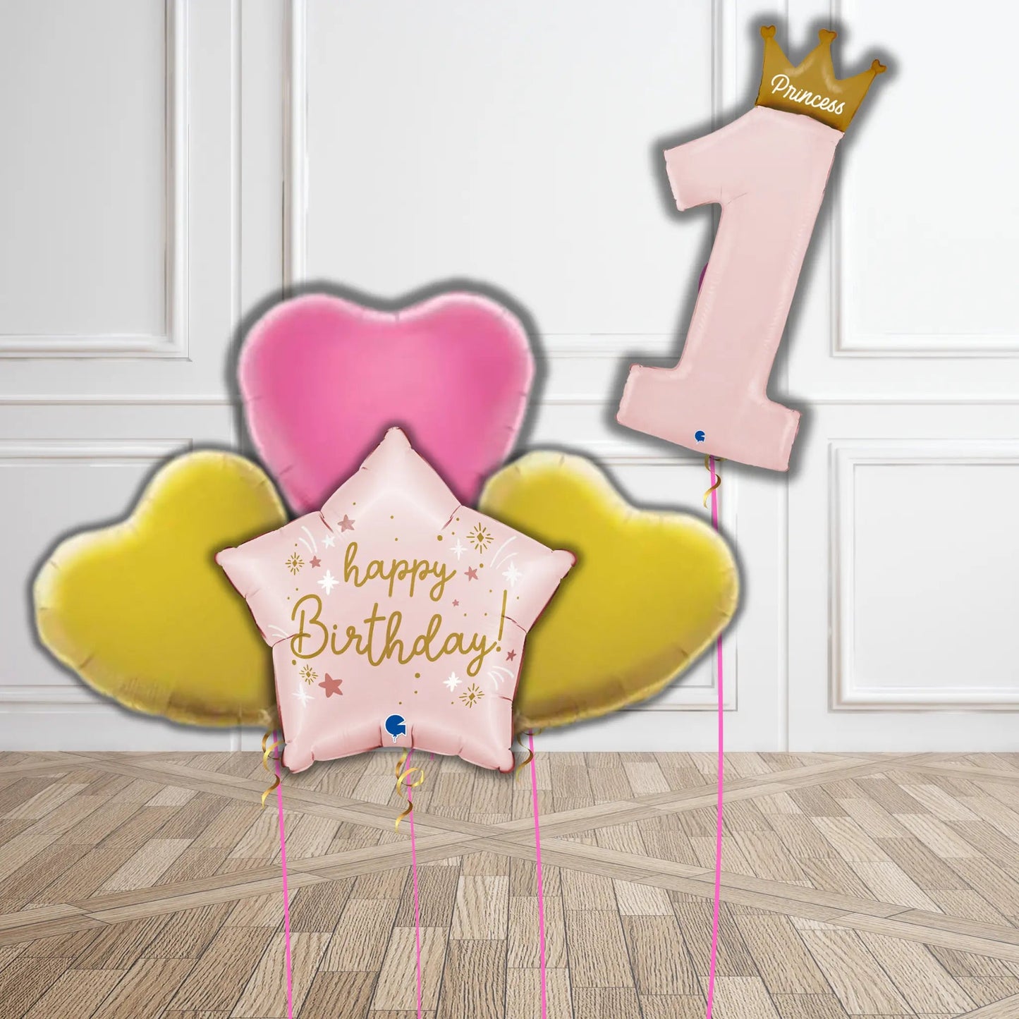 Princess First Birthday Balloon Bouquet | The Party Hut