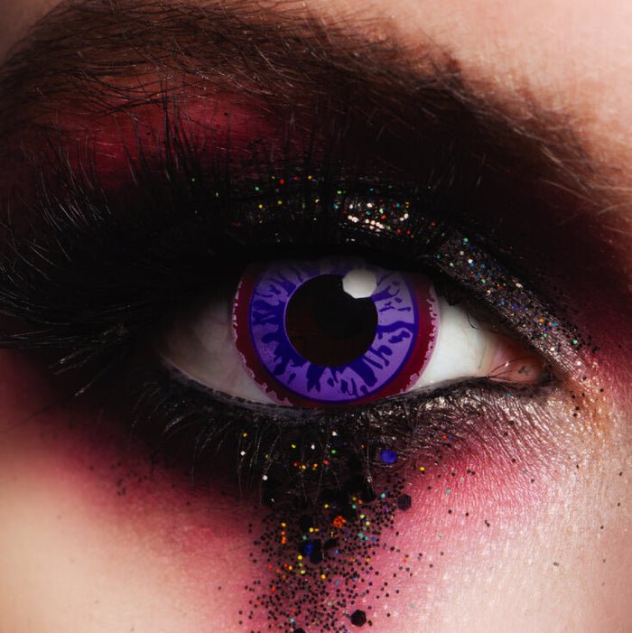 Purple Glaze Coloured Contact Lenses – Bold & Hypnotic Look (1 DAY) | The Party Hut