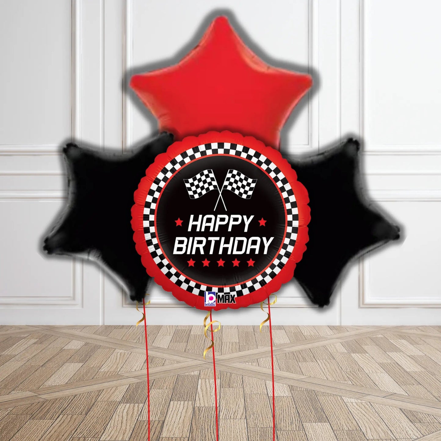 Race Car Birthday Balloon Bouquet | The Party Hut