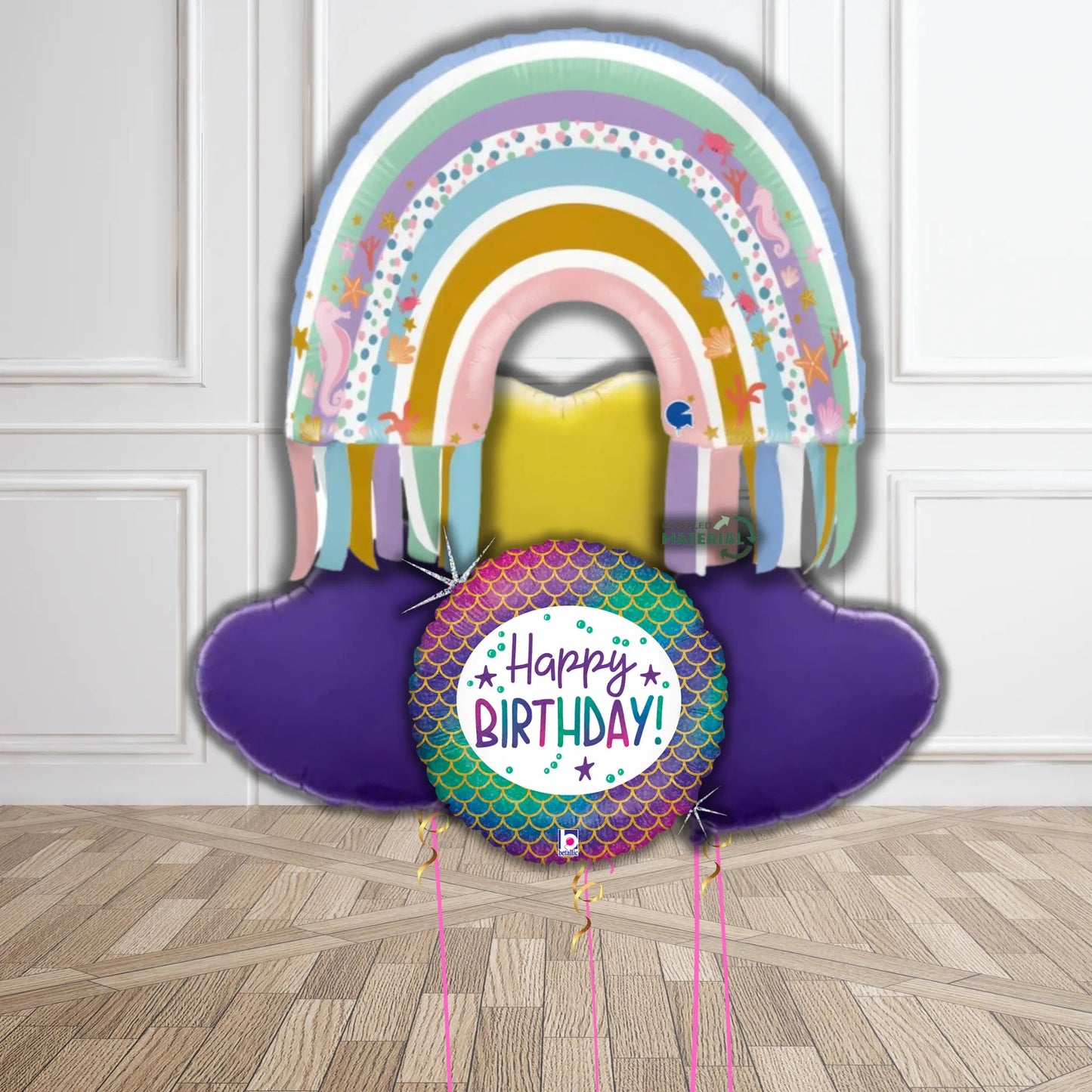 Rainbow Mermaid Birthday Balloon Bouquet Set | The Party Hut