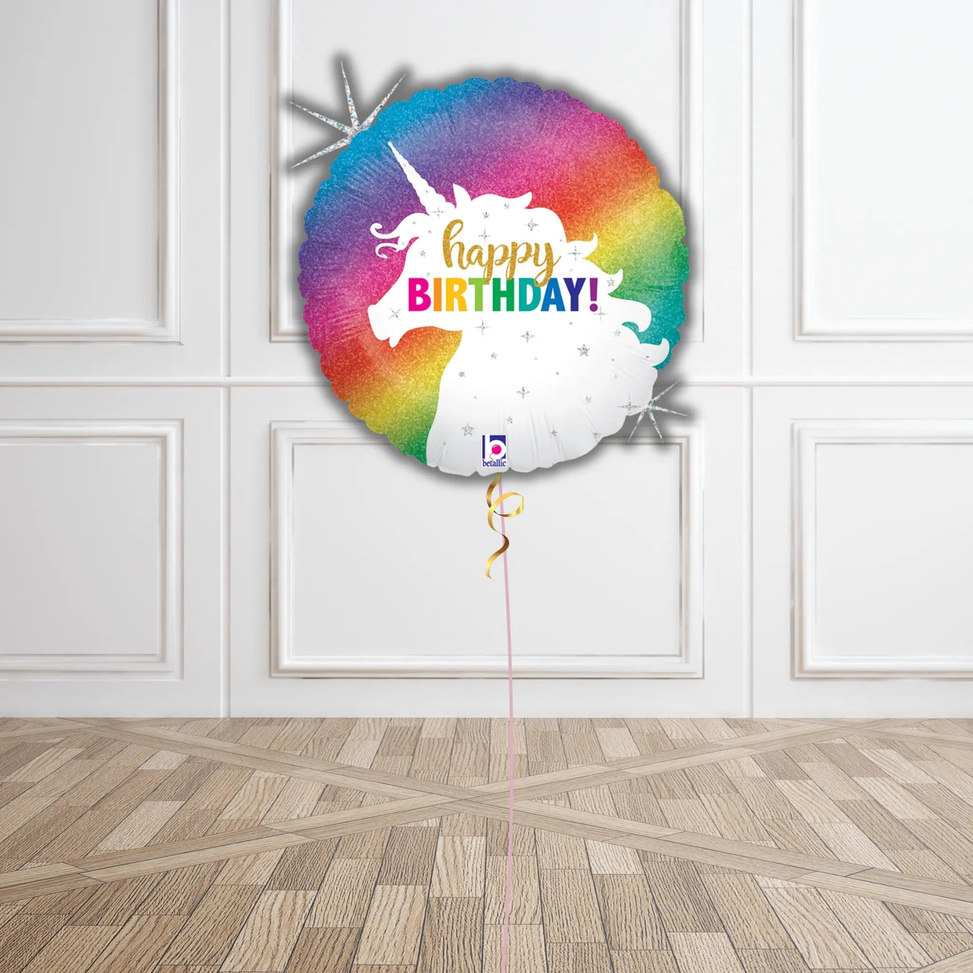 Rainbow Unicorn Birthday Balloon Set