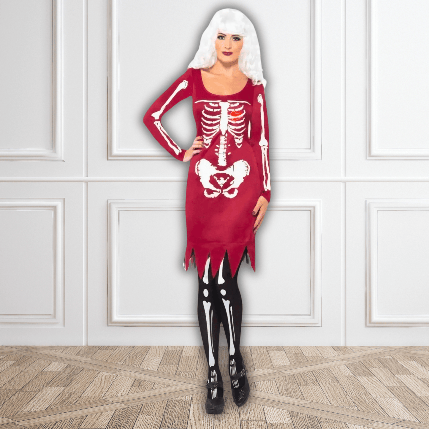 Red Beauty Bones Costume | The Party Hut