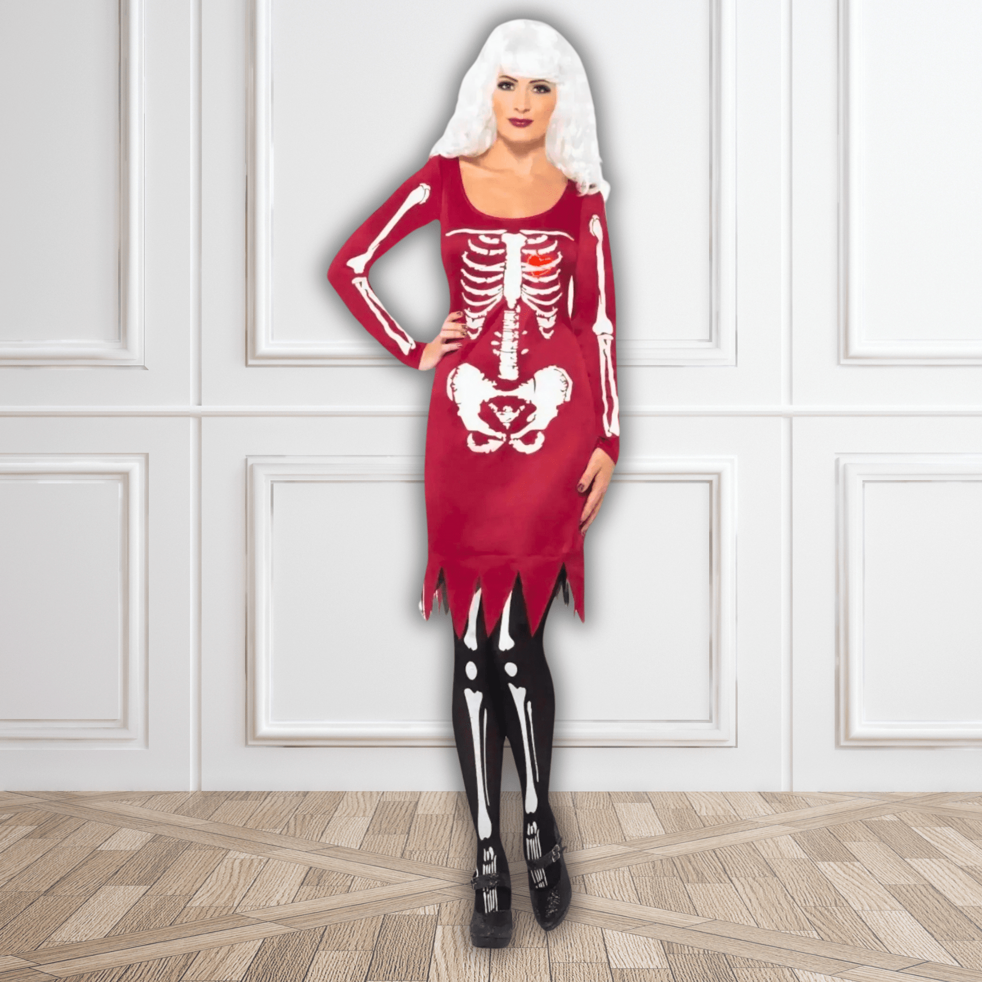 Red Beauty Bones Costume