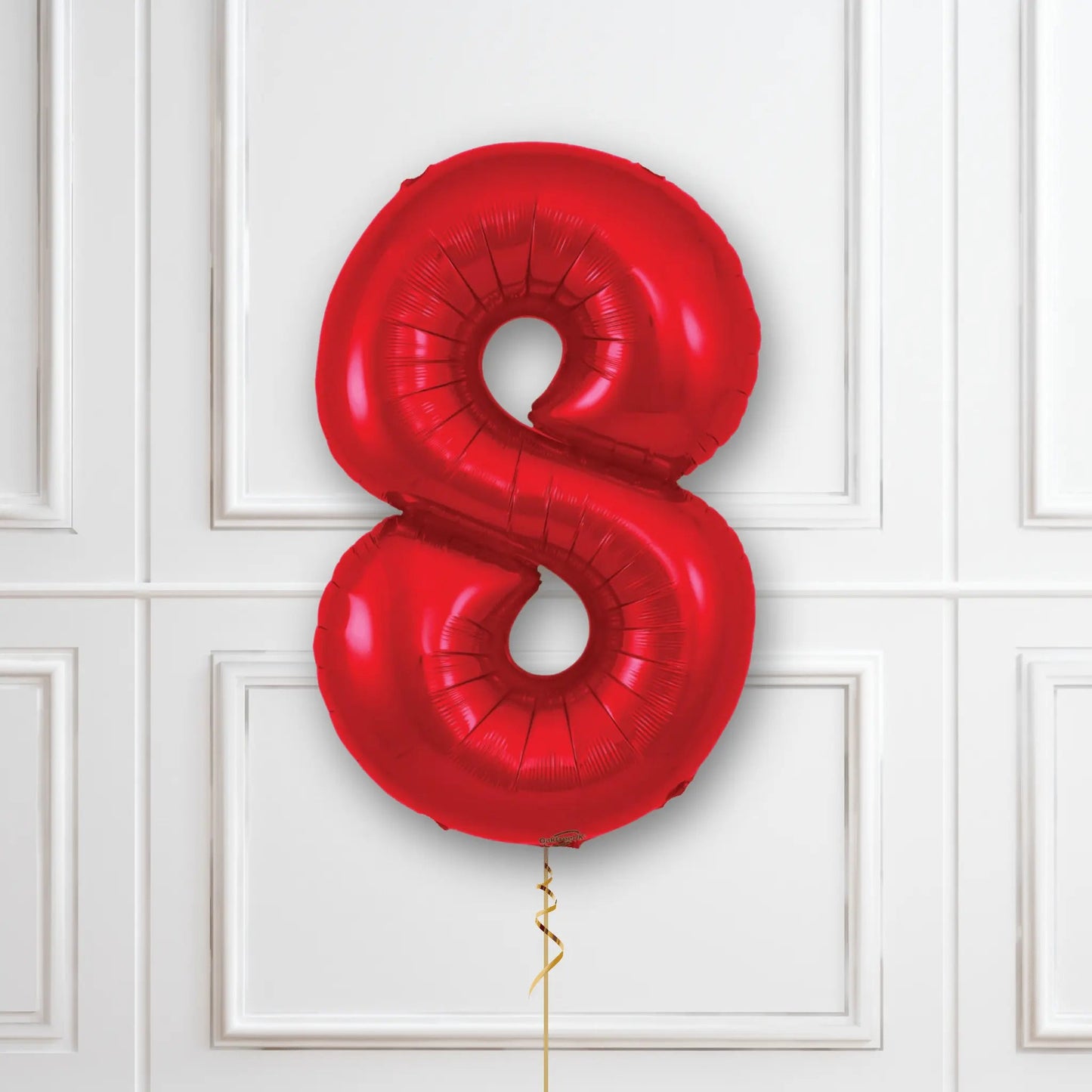 Red Number Balloons - 34", With Helium | The Party Hut