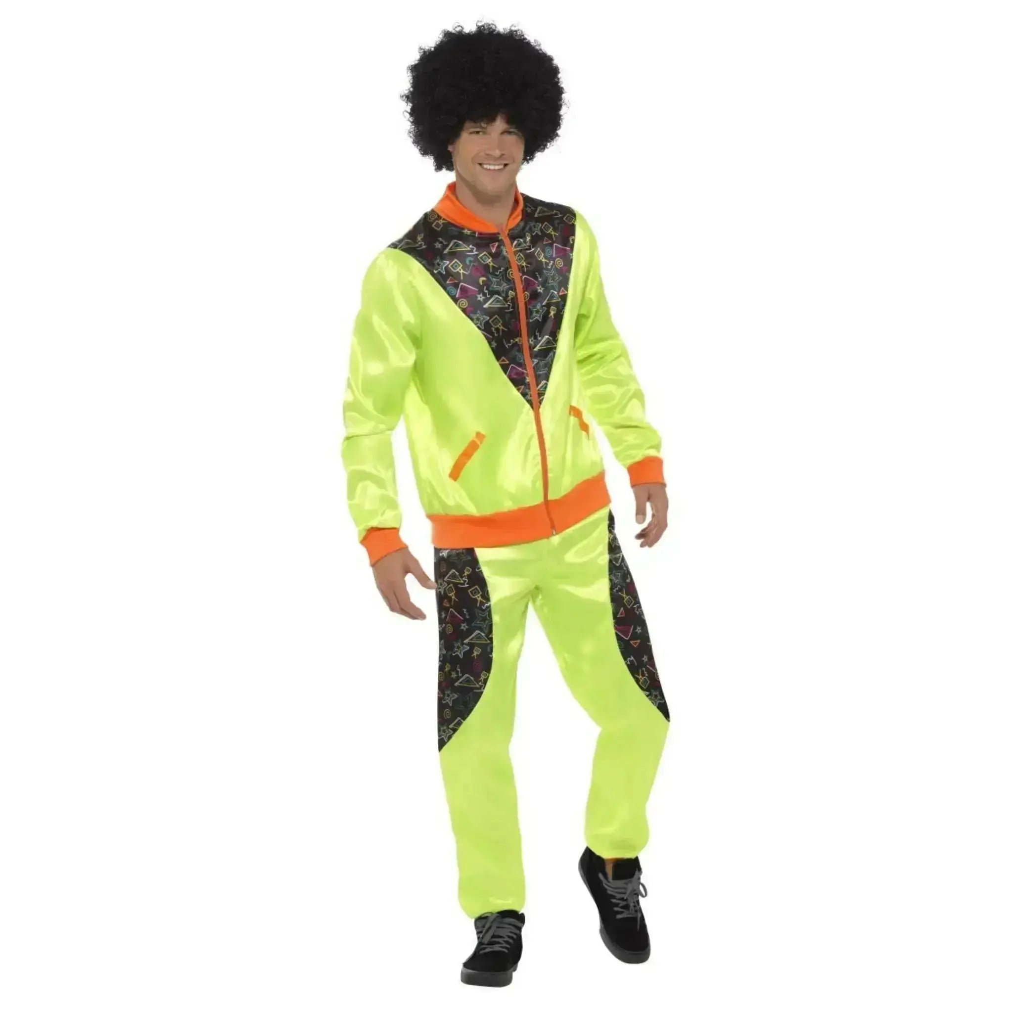 Retro Shell Suit Costume, Green | The Party Hut