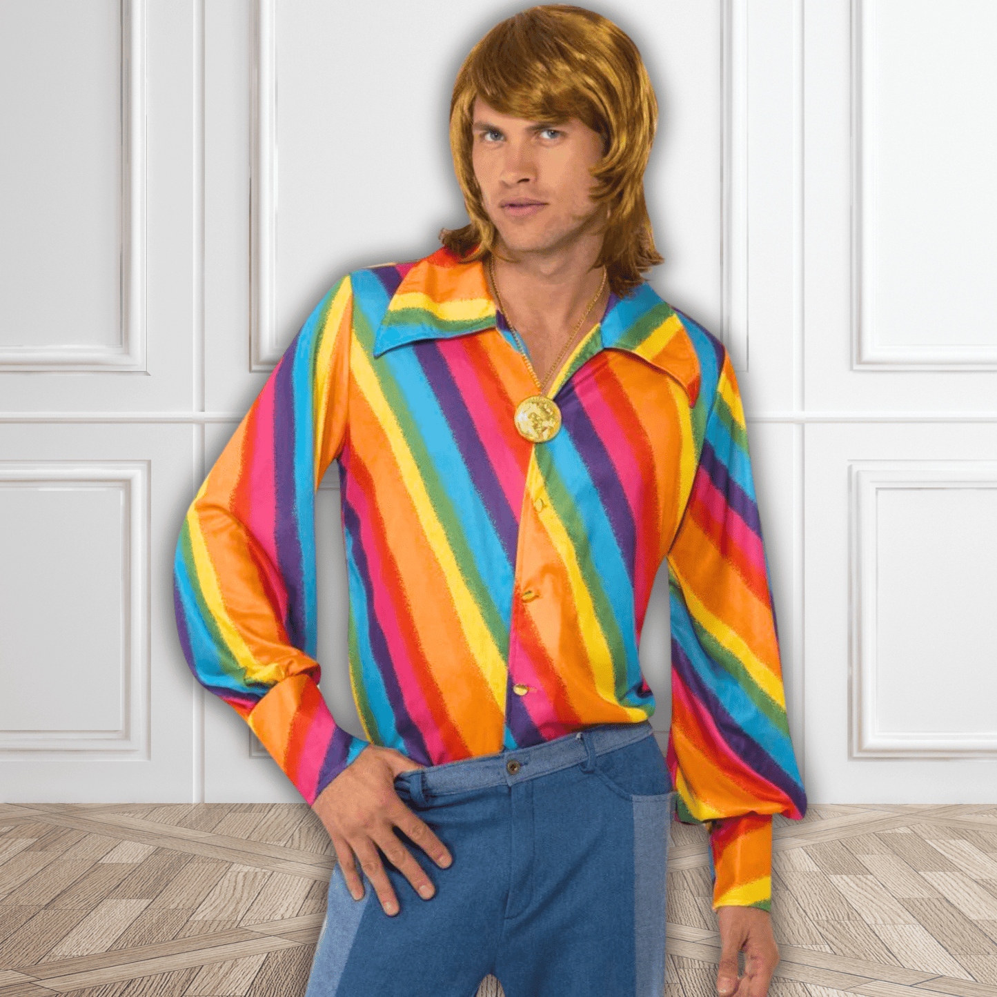 Retro Vibes 1970s Disco Shirt | The Party Hut