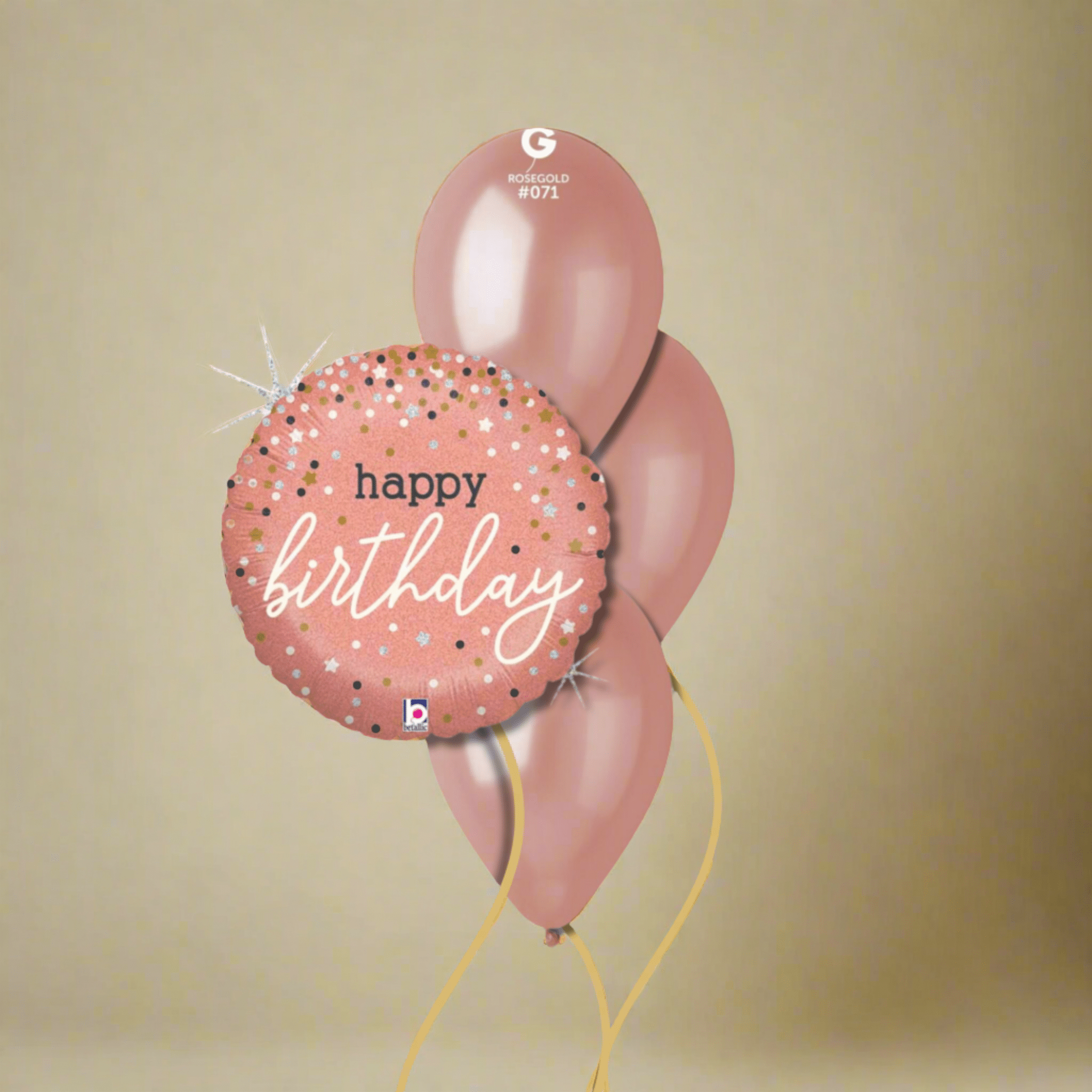 Rose Gold Birthday Balloons | The Party Hut