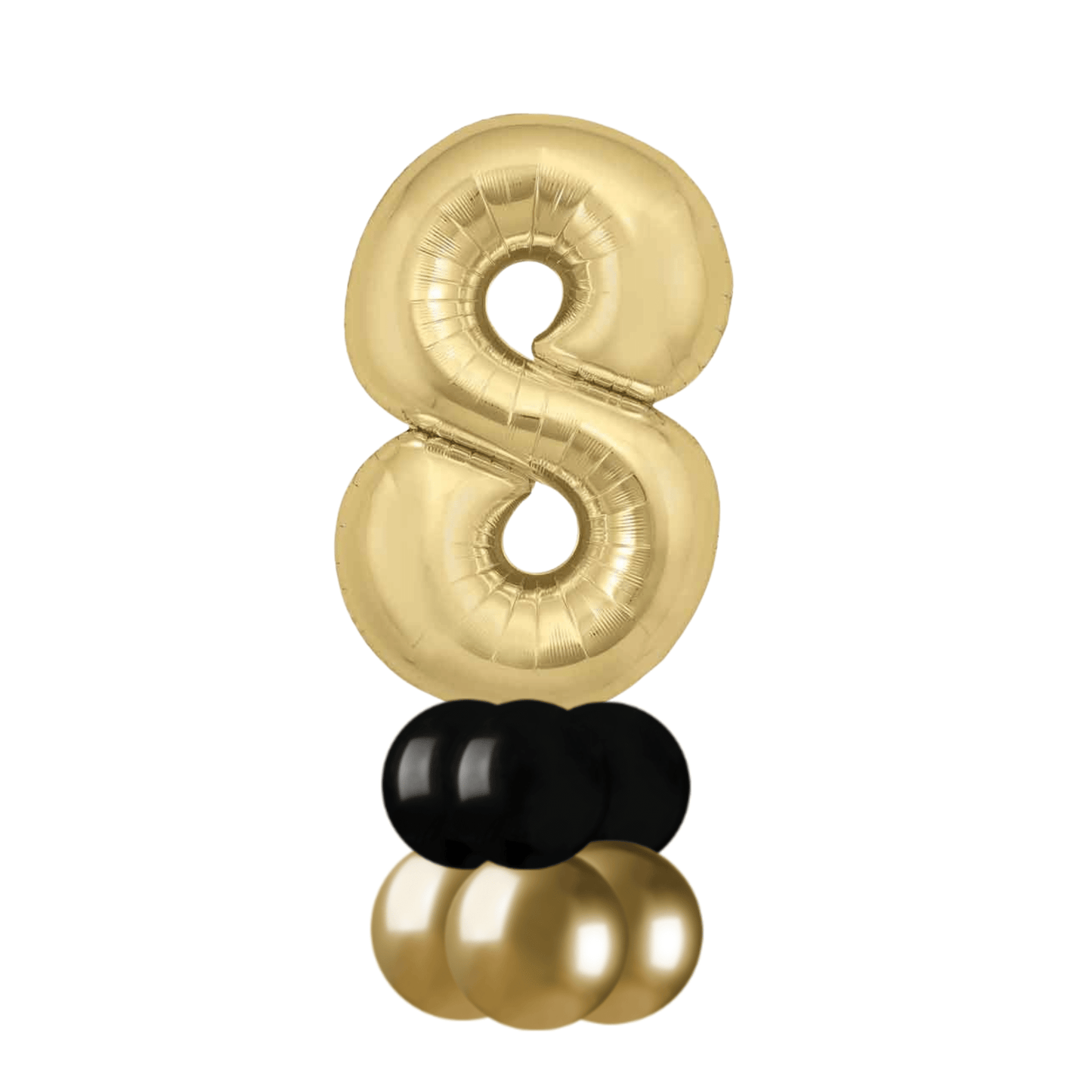 Silk Gold Basic Number Stack | The Party Hut