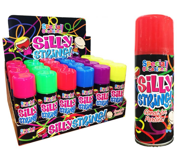 Silly String Spray - Assorted Colours Fun Party Accessory | The Party Hut