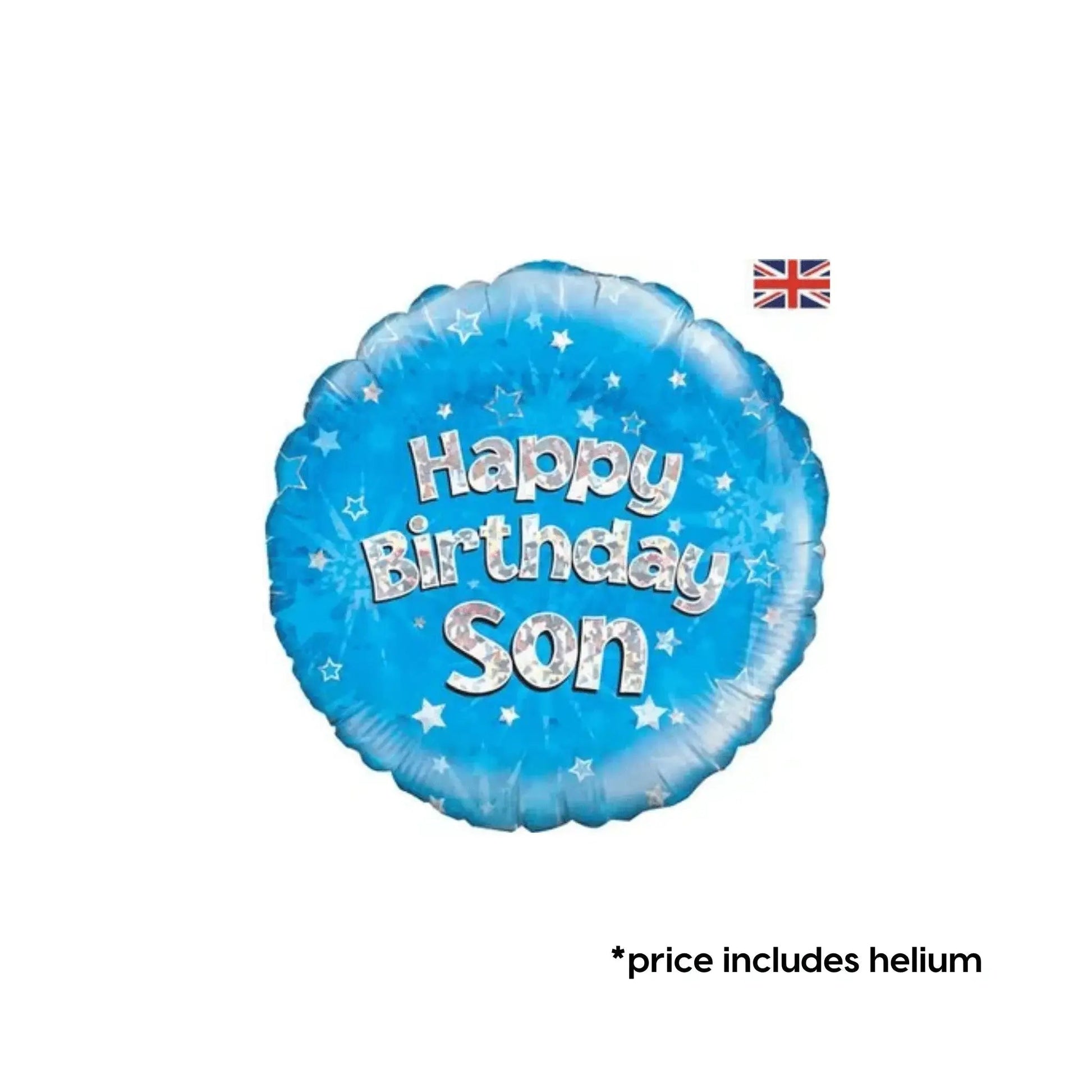 Son Birthday Balloon (Blue Sparkle)