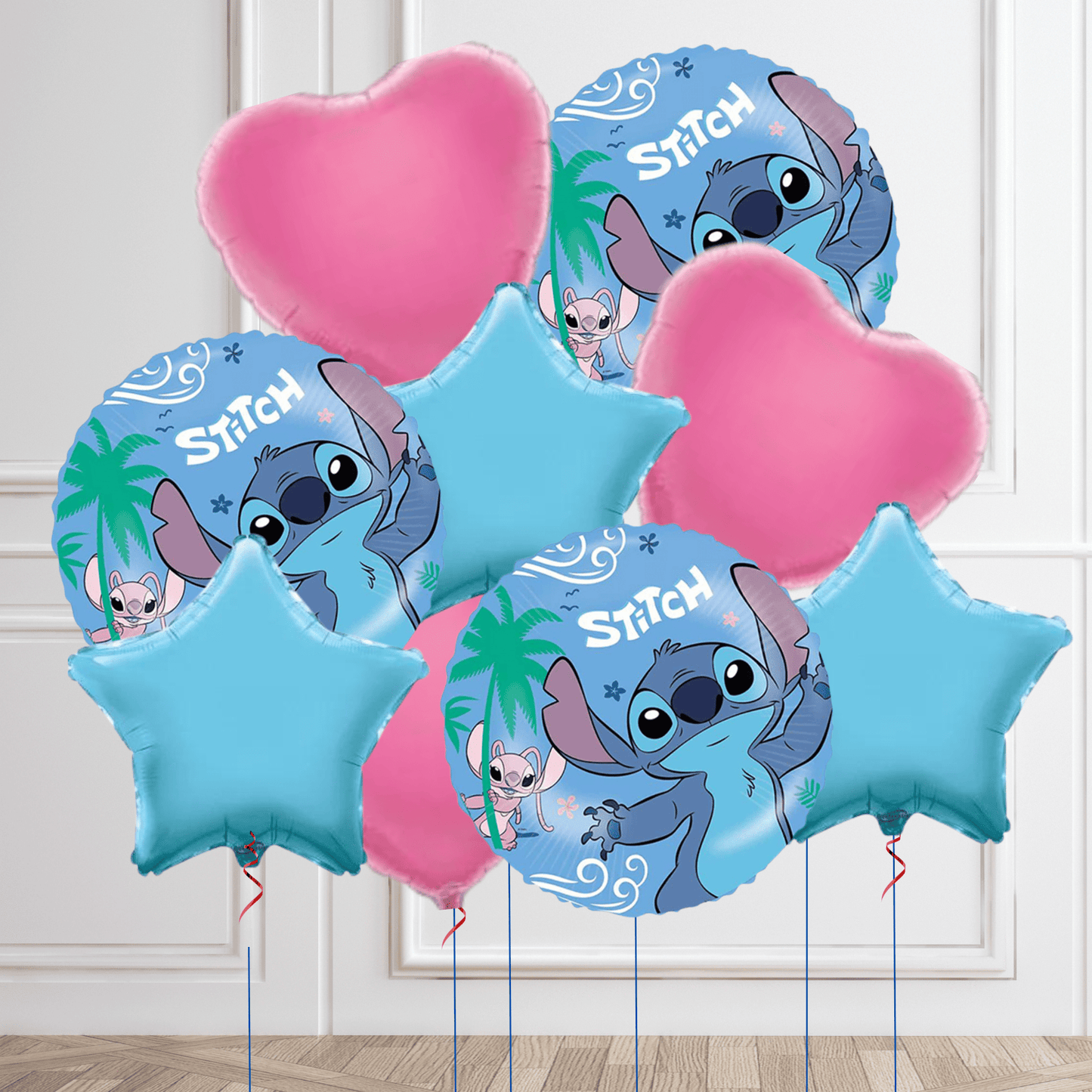 Stitch Round Foil Balloon Package | The Party Hut